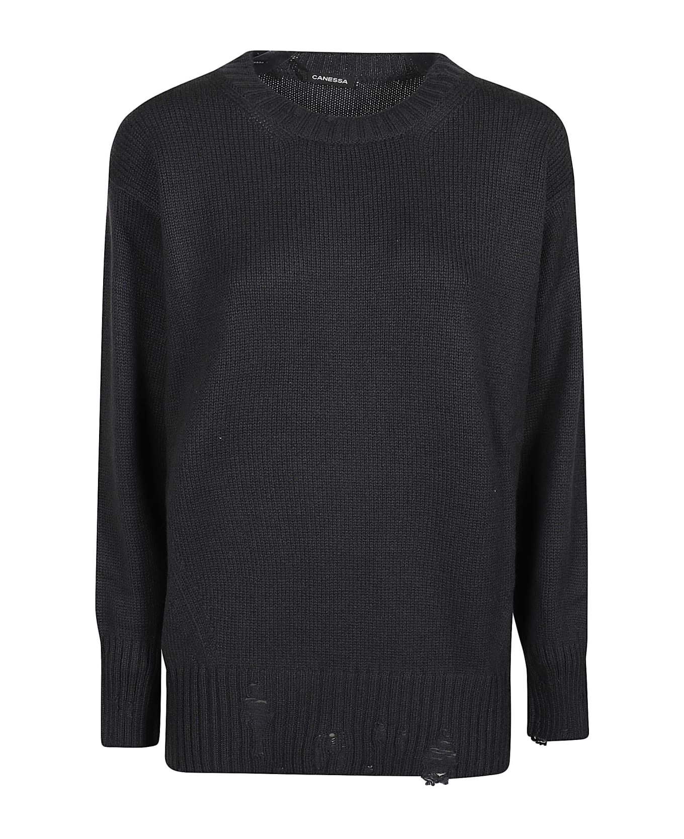 Canessa Leda Round Neck Sweater - Shadow