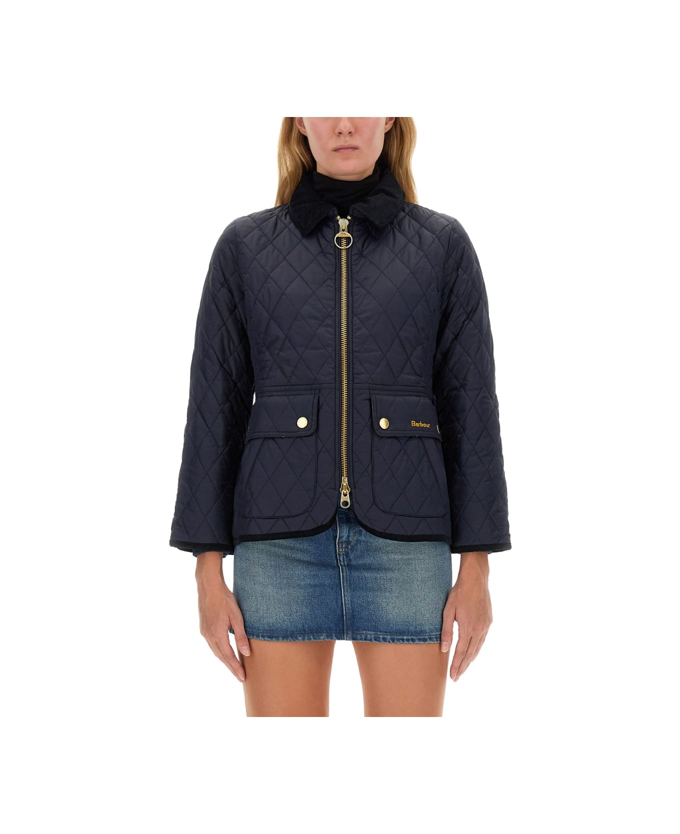 Barbour Jacket With Zip - Navy/classic