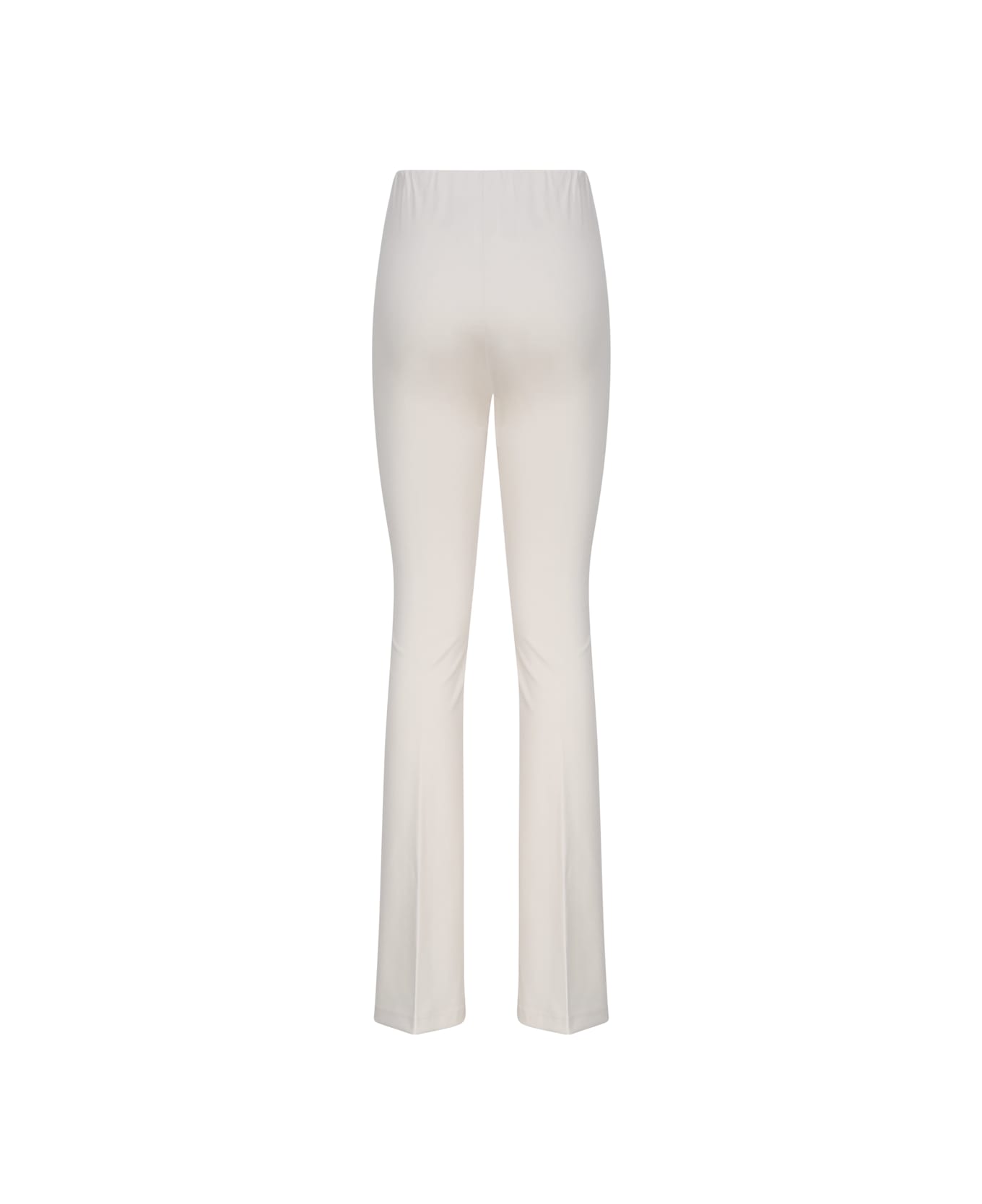 Mariuccia Milano Kids Flare Trousers In Cream Colour - White