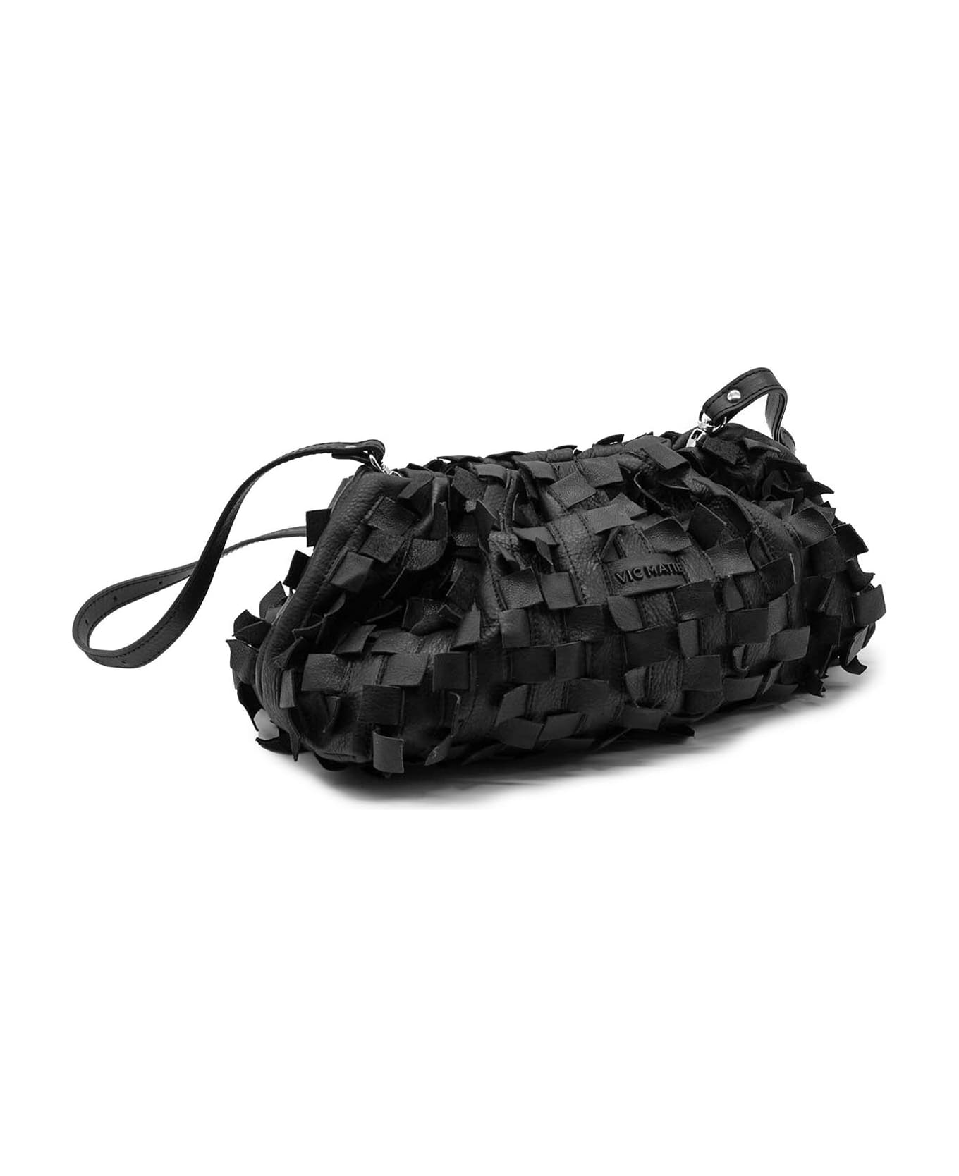 Vic Matié Black Bag With Shoulder Strap - BLACK