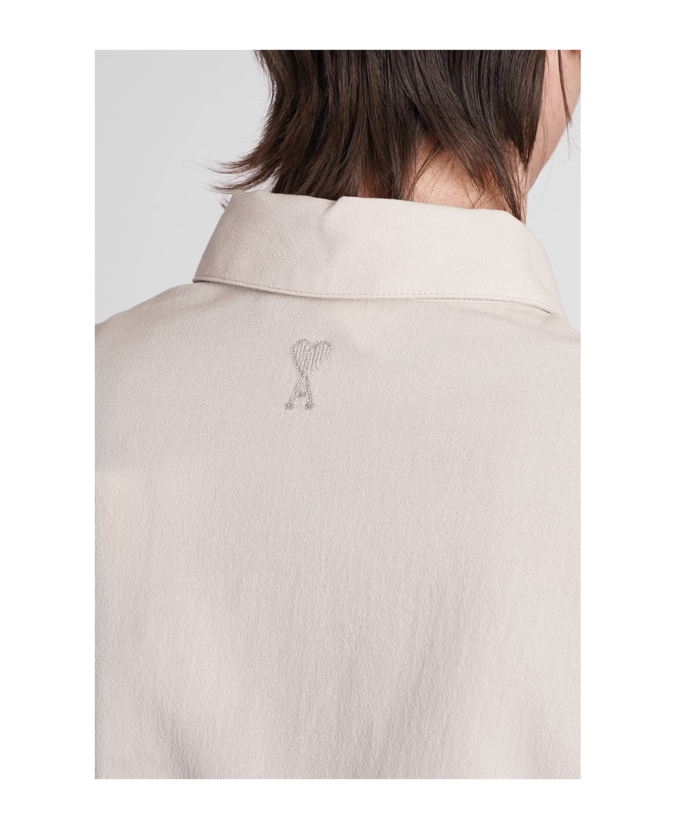 Ami Alexandre Mattiussi Shirt In Beige Cotton - beige
