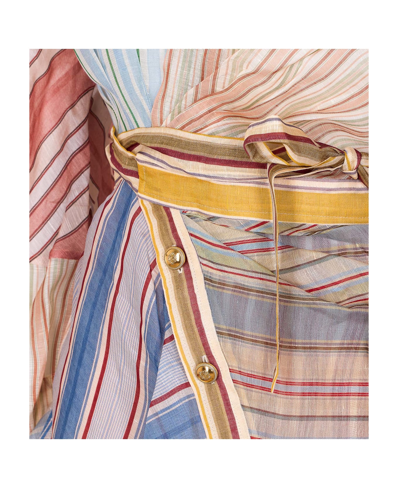 Zimmermann Rebellion Striped Mini Dress - MultiColour