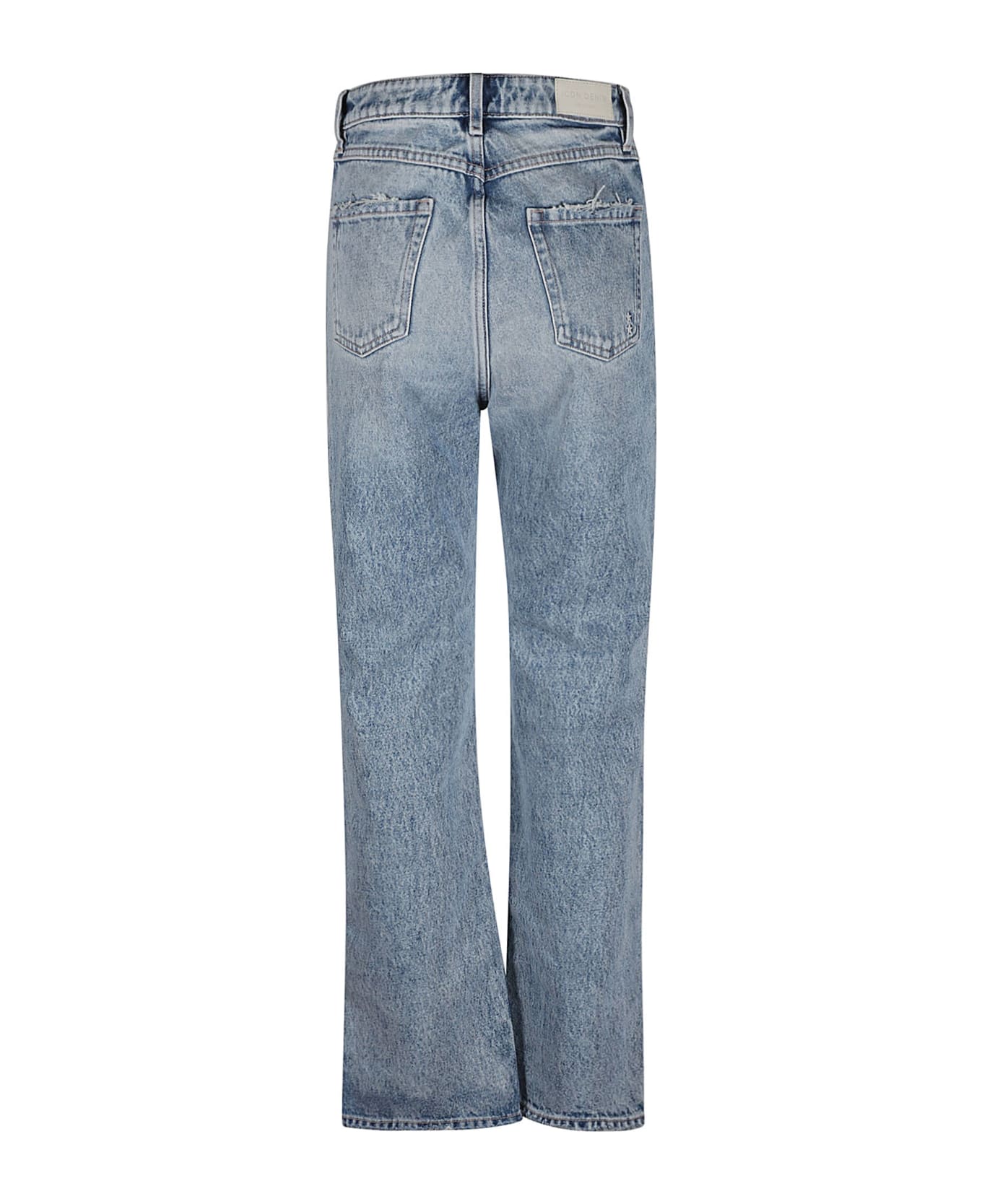 Icon Denim Classic Fitted Buttoned Jeans - Azure