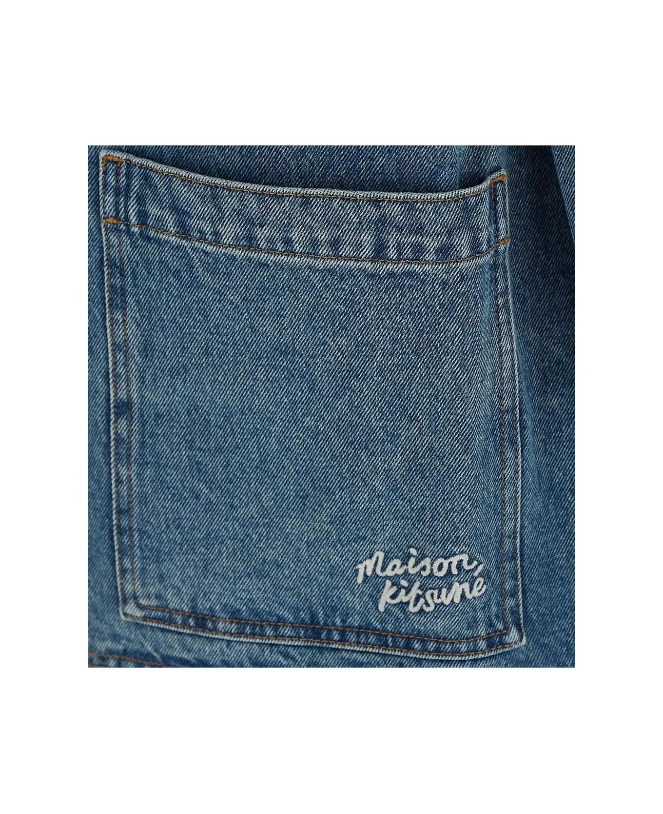 Maison Kitsuné Denim Jacket - Light stone indigo