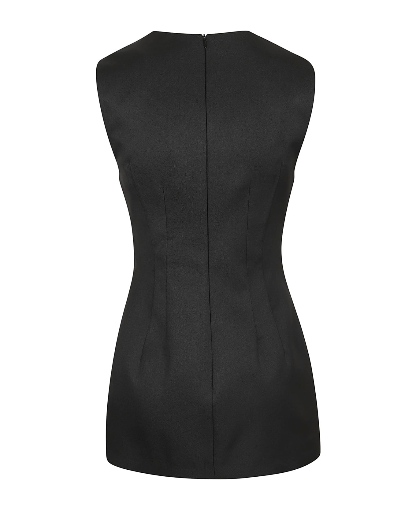 SportMax Ghisa Top-canottiera In Tes. - Black