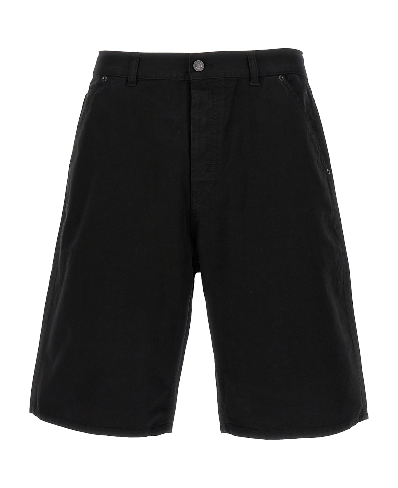 Saint Laurent Cotton Bermuda Shorts - Black  