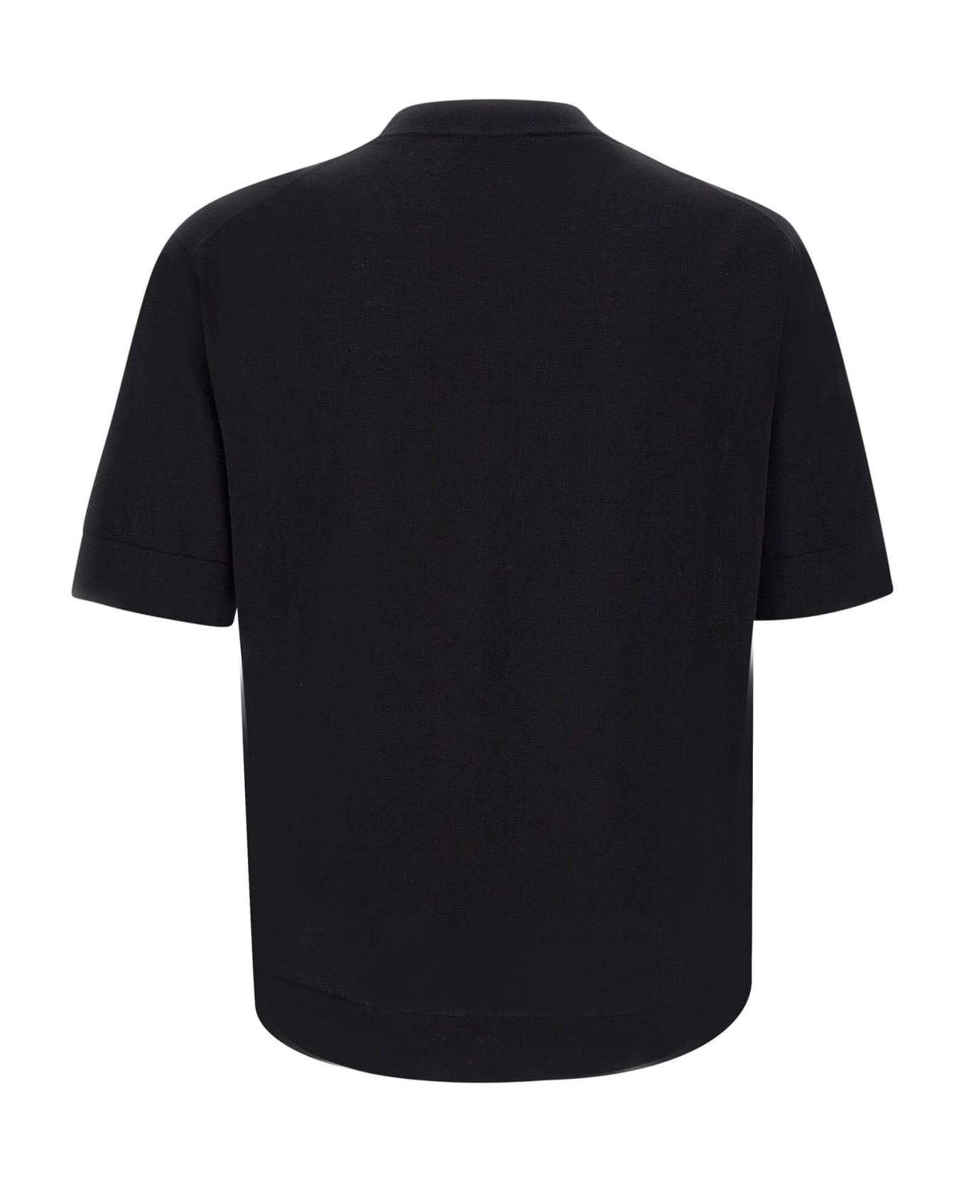 Filippo De Laurentiis Cotton Crepe T-shirt - Nero