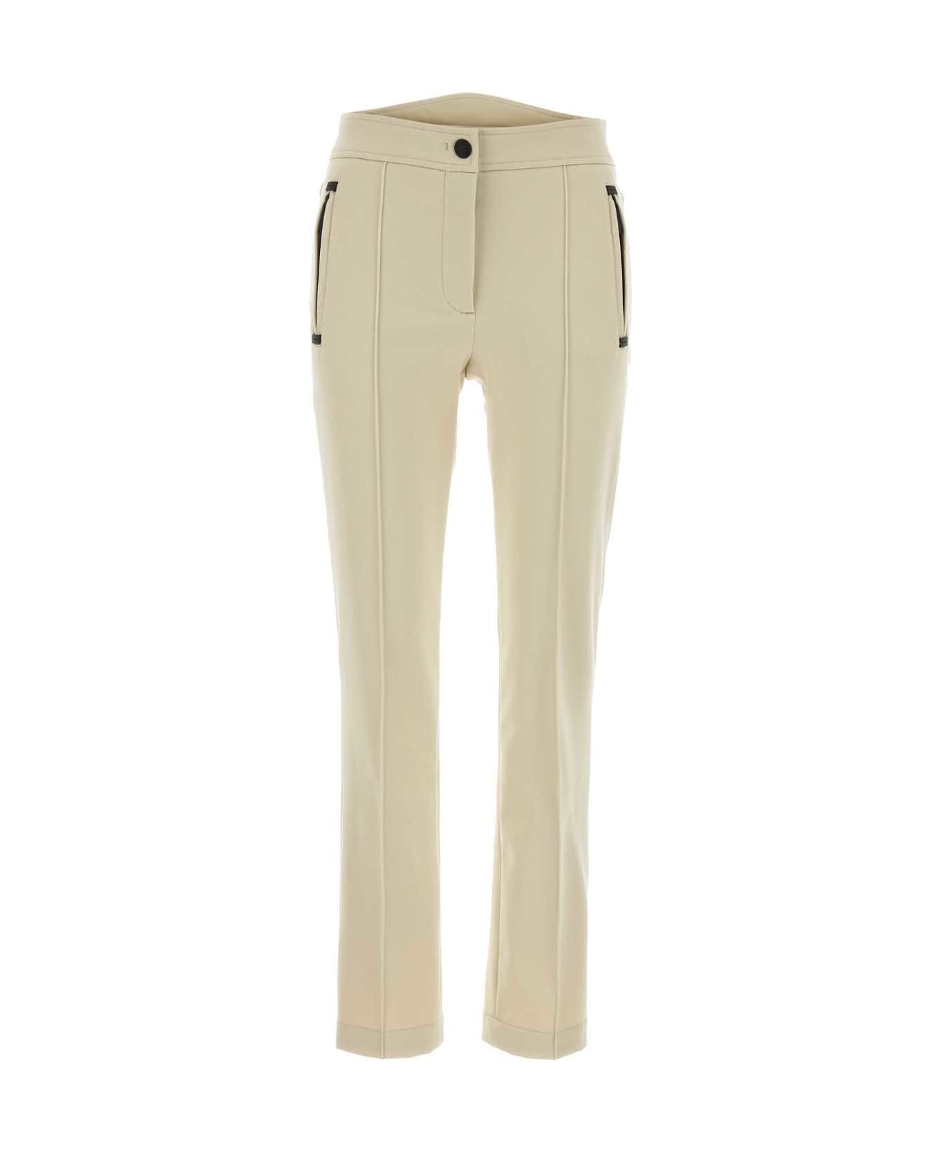 Moncler Grenoble Ivory Stretch Polyester Blend Pant - 200