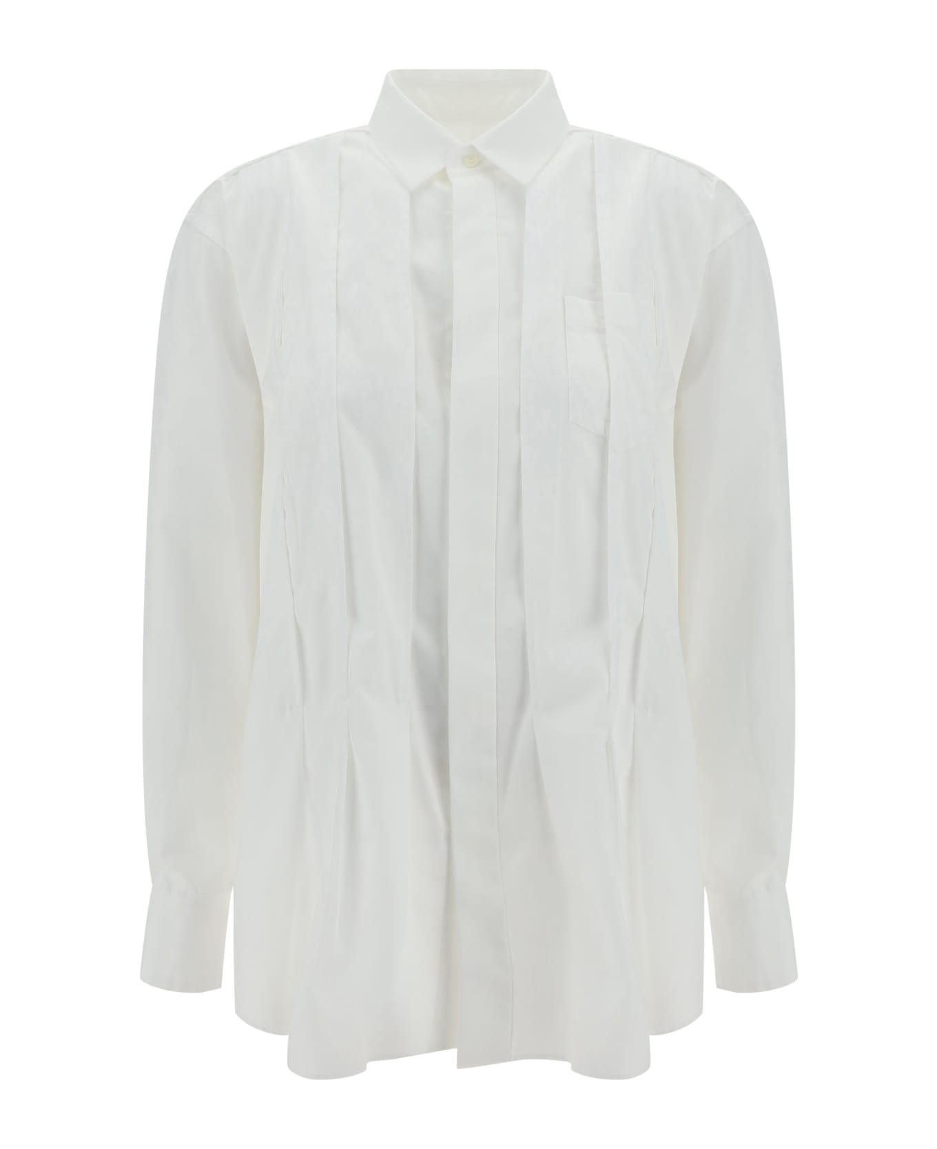 Sacai Poplin Shirt - Off White ブラウス
