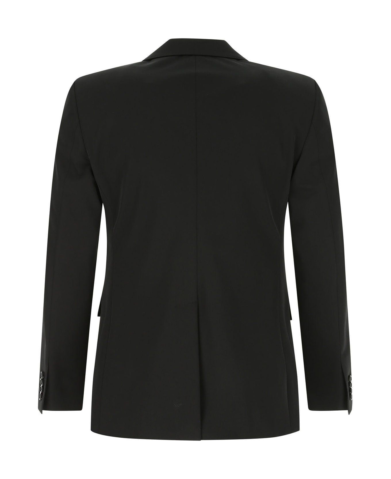 Dolce & Gabbana Black Stretch Polyester Blazer - Nero