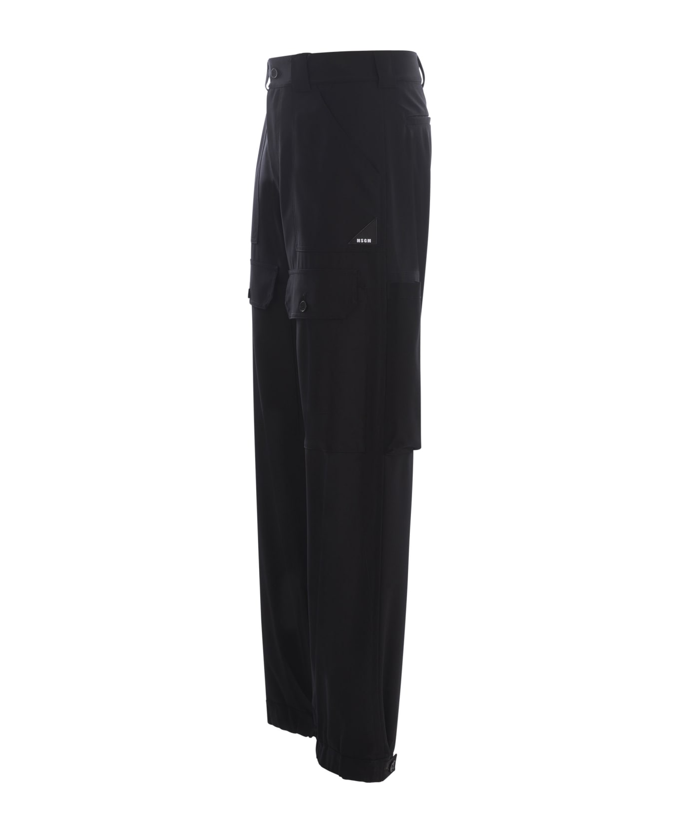 MSGM Trousers Msgm In Cool Wool - Nero