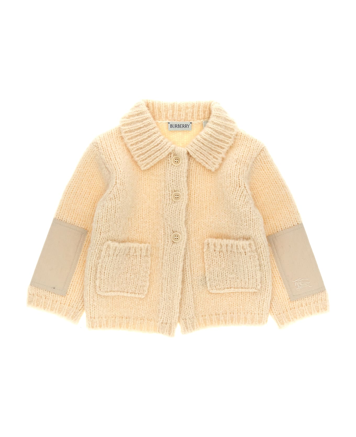 Burberry Knitted Coat - White