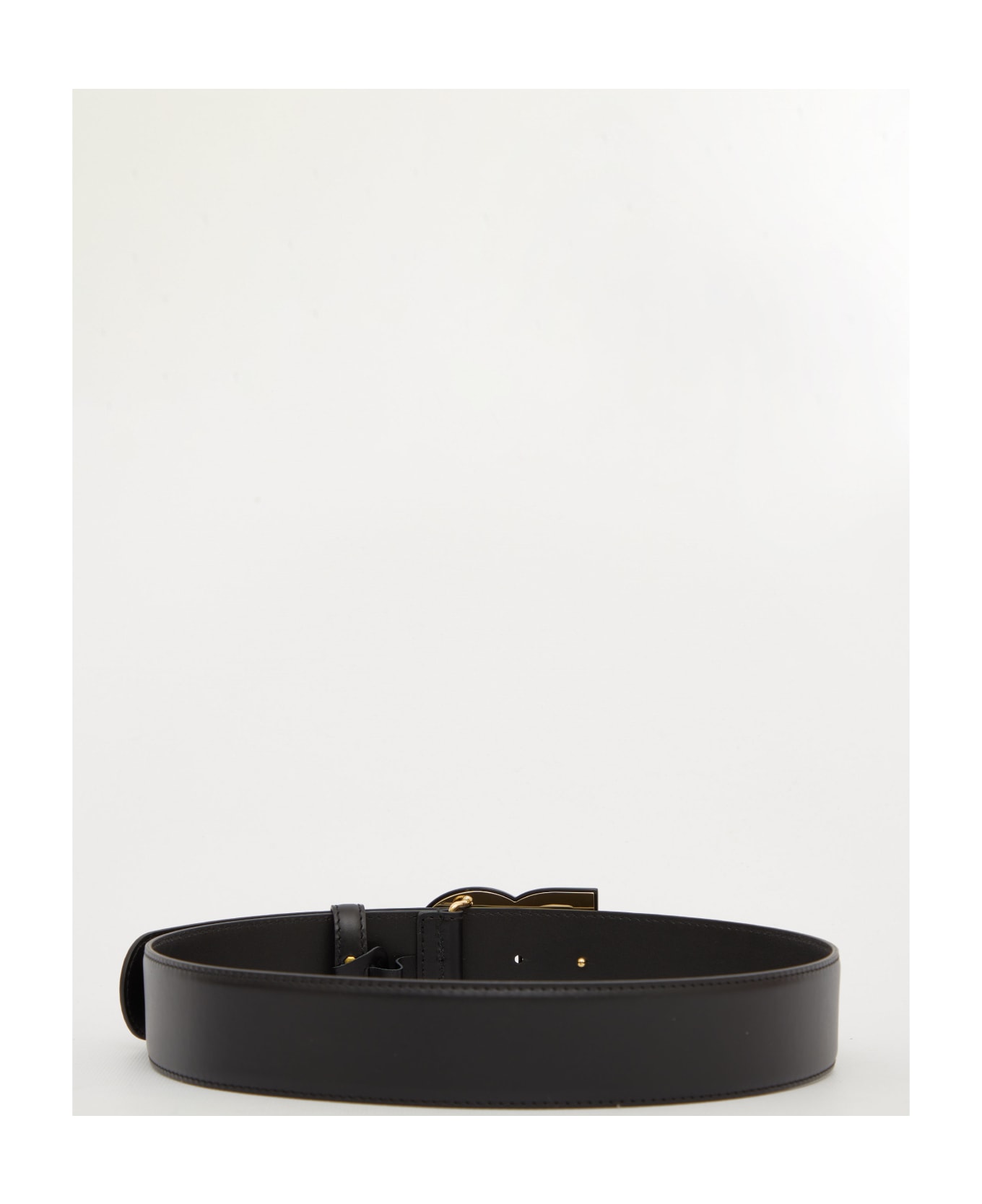 Dolce & Gabbana Black Leather Belt - Nero