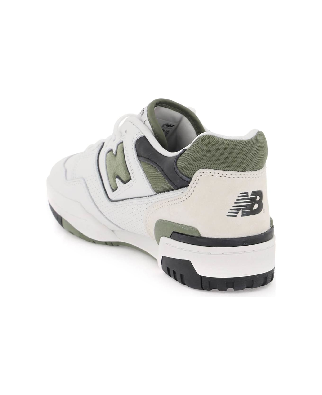 New Balance 550 Sneakers - WHITE GREEN (White)