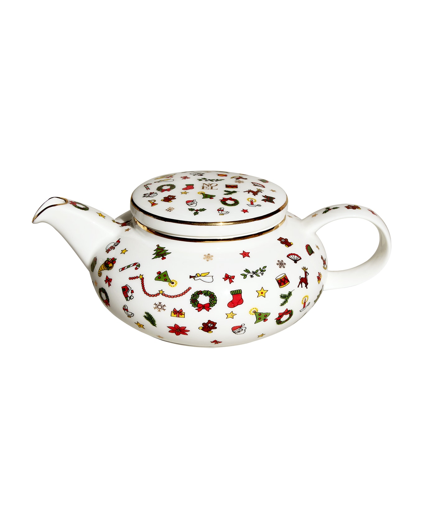 Taitù Teapot - Noel Oro Collection - Multicolor and Gold