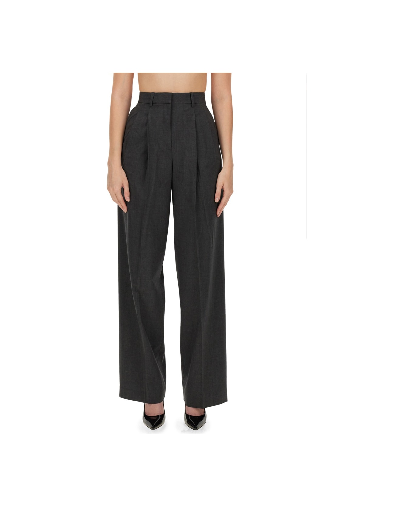 Theory Wide Leg Pants - GREY