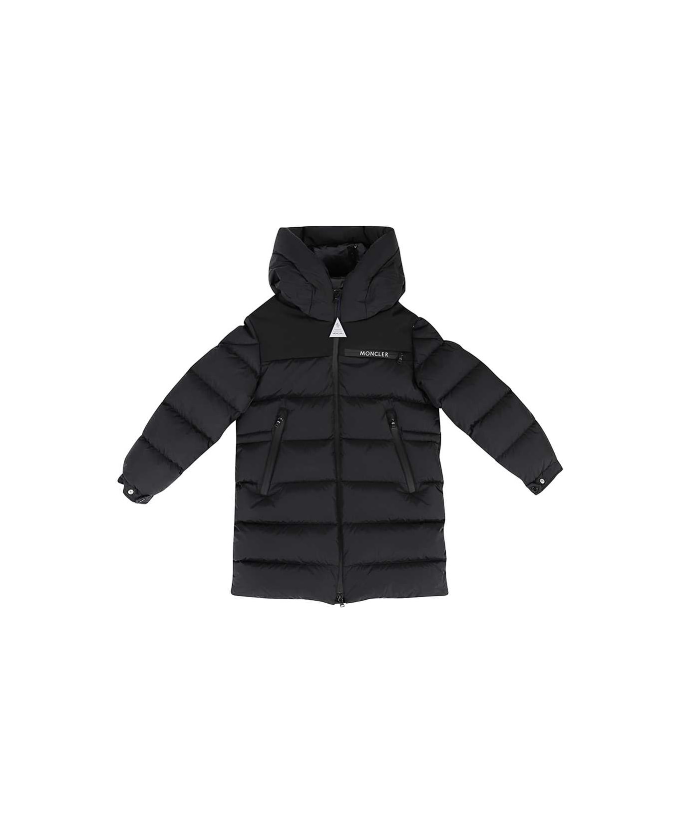 Moncler Nuray Hooded Down Jacket - black