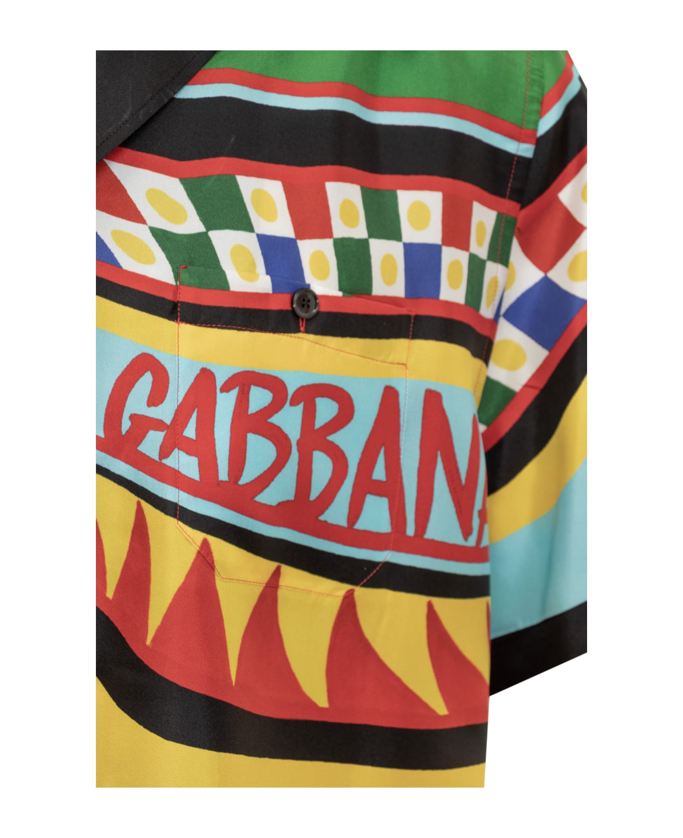 Dolce & Gabbana Hawaiian Shirt With All-over Print In Silk
