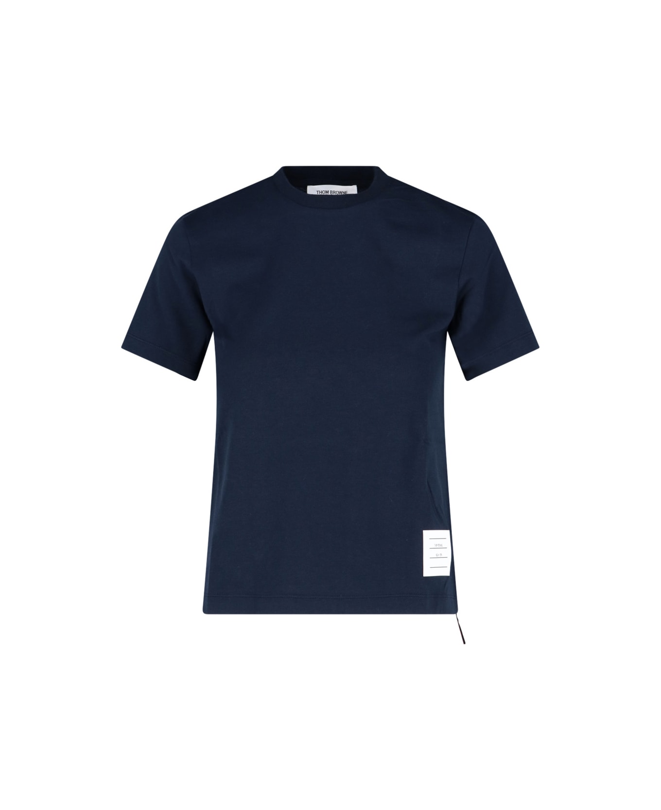 Thom Browne Tricolour Back Detail T-shirt - Blue