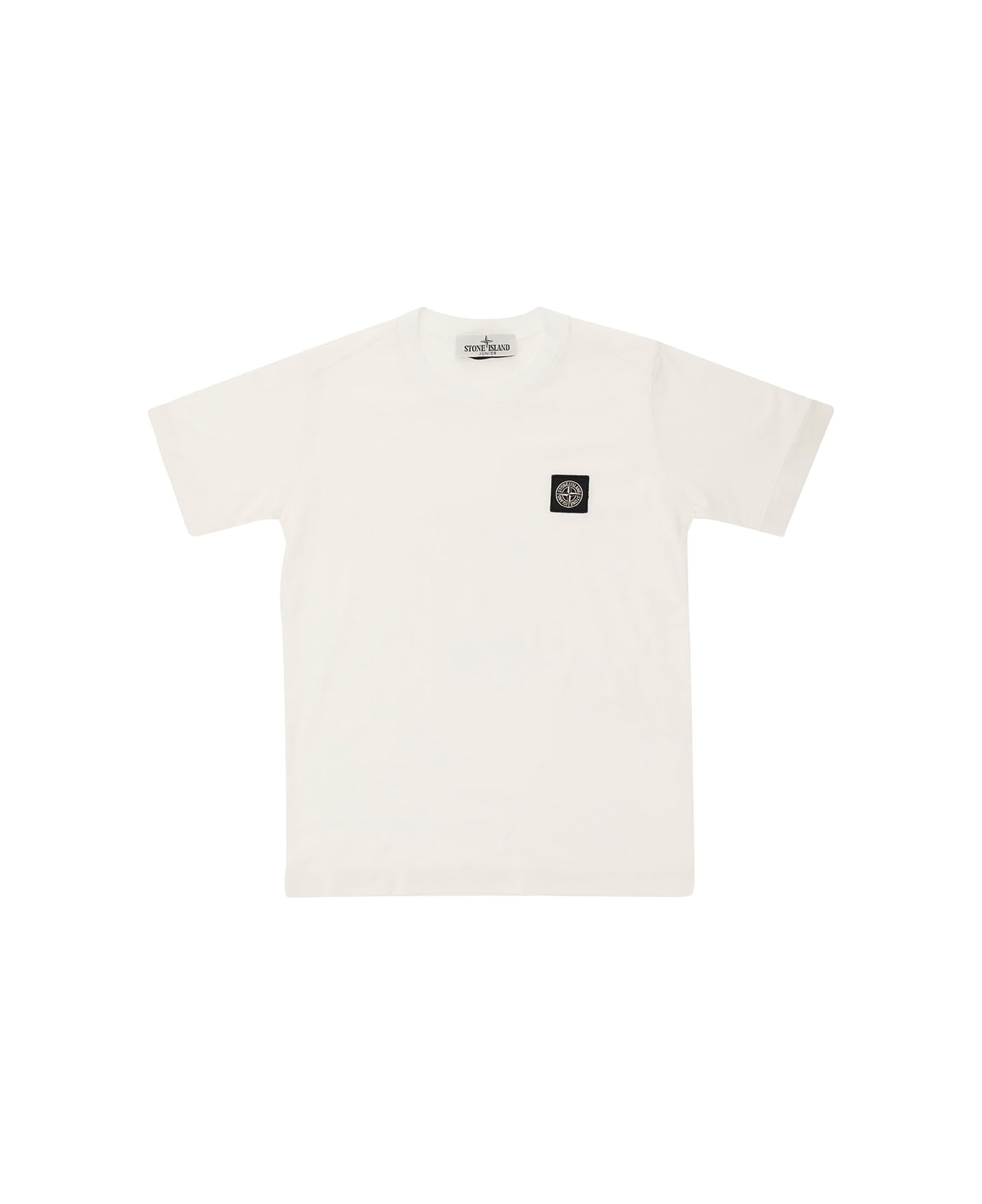 Stone Island Junior 801620147v0001 - Bianco Tシャツ＆ポロシャツ