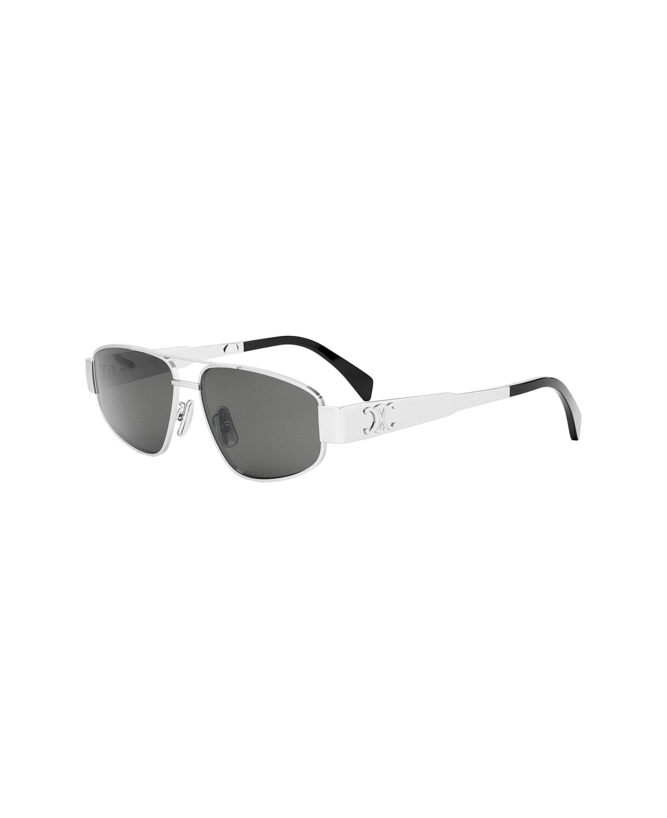 Celine Cl40281u Metal Triomphe 16a Argento Sunglasses - Argento