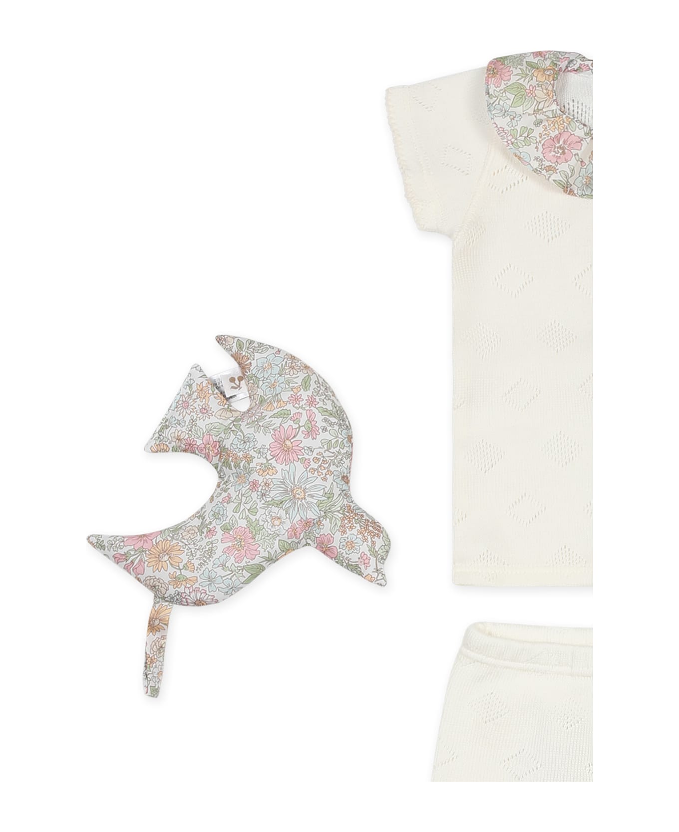 Bonpoint Ivory Cotton Birth Suit For Baby Girl - Ivory