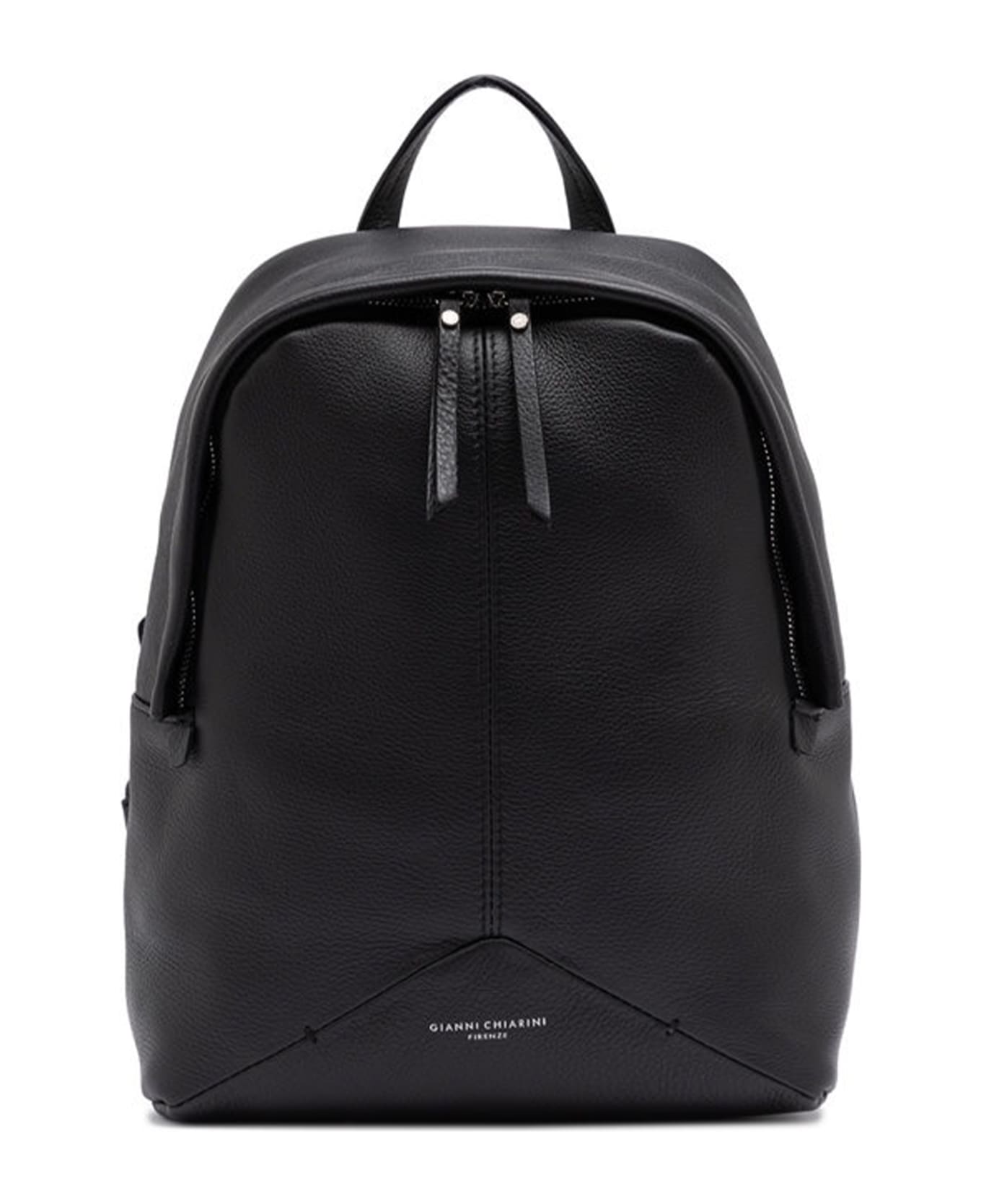 Gianni Chiarini Ambra Backpack In Matt Effect Leather - NERO
