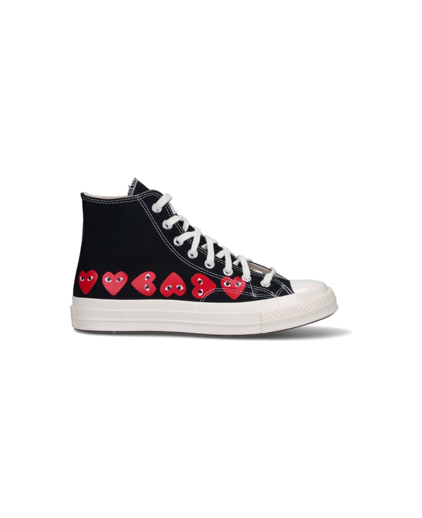 Comme des Garçons Play 'converse Multi Heart Chuck 70' Sneakers - Black スニーカー