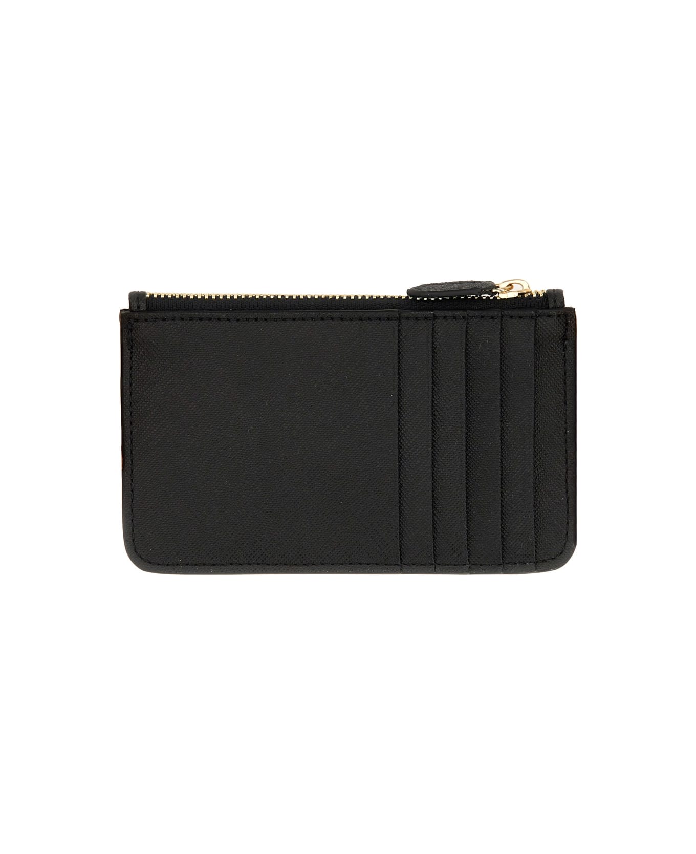 Vivienne Westwood "slim Longhalf Moon" Wallet - BLACK