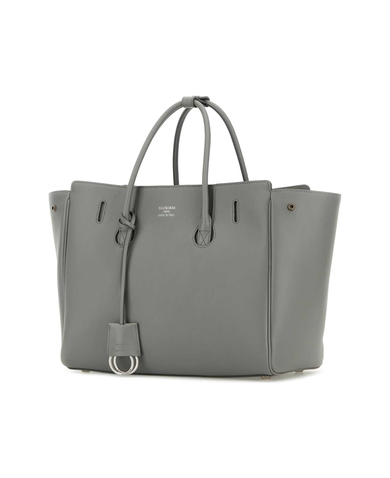 Balenciaga Grey Leather Small Carry All Hampton Shopping Bag - BALENCIAGAGREY