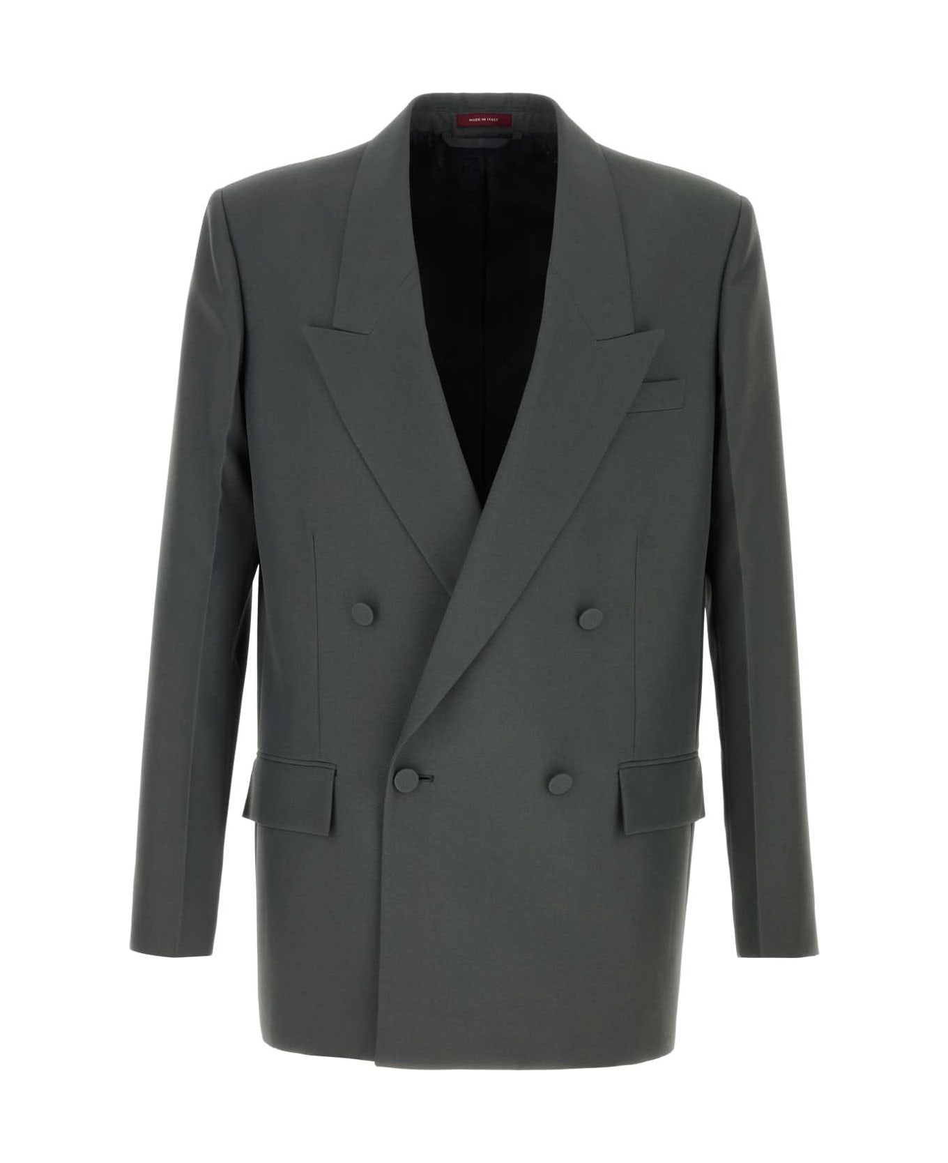 Gucci Graphite Panama Blazer - STONEGREY