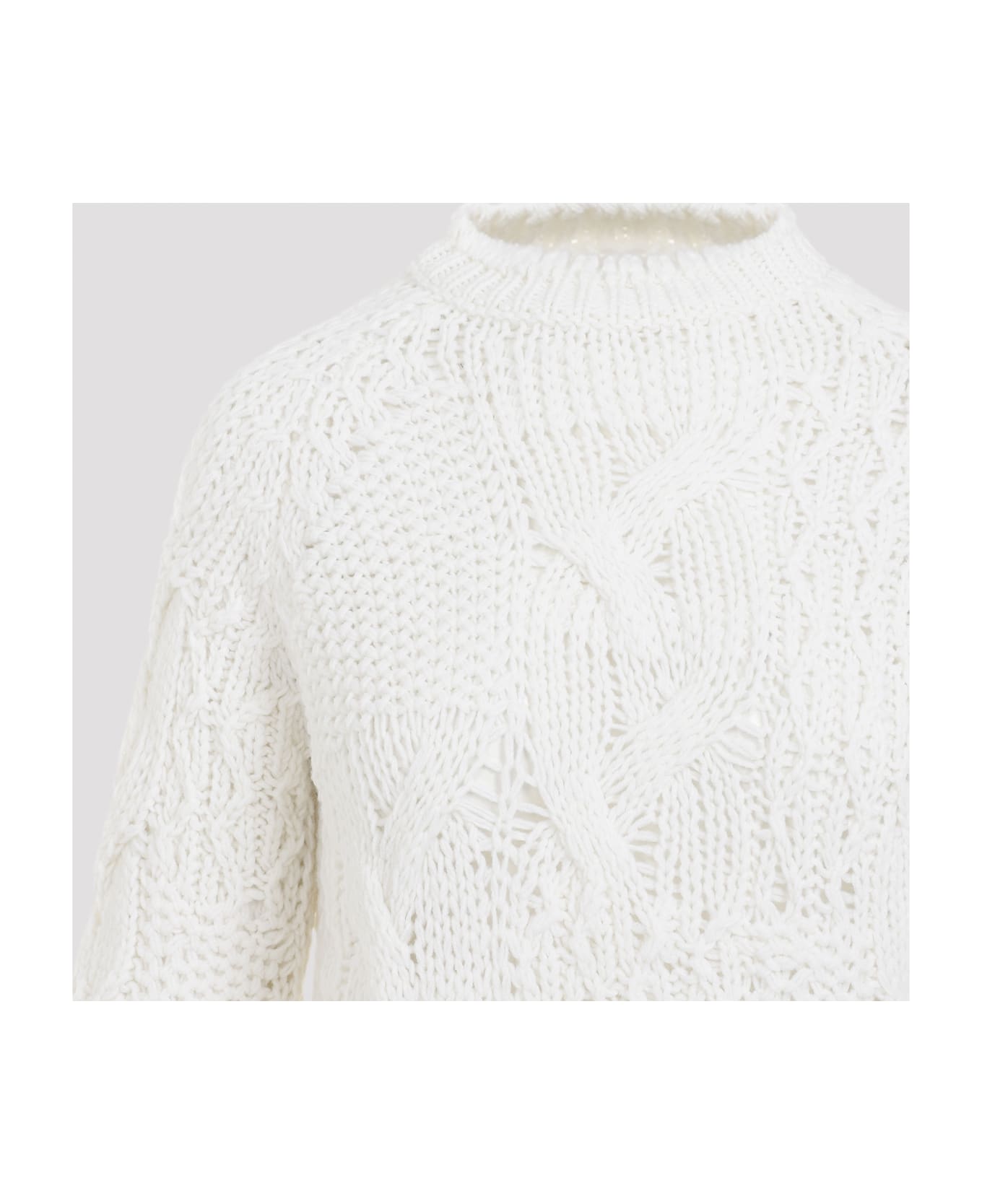 Ermanno Scervino Virgin Wool Pullover - Snow White