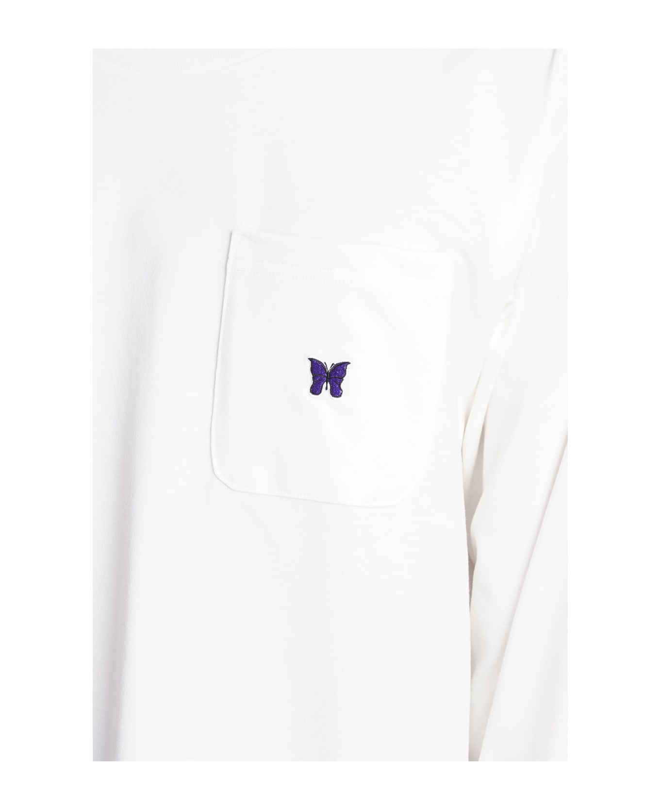 Needles T-shirt In White Polyester - white