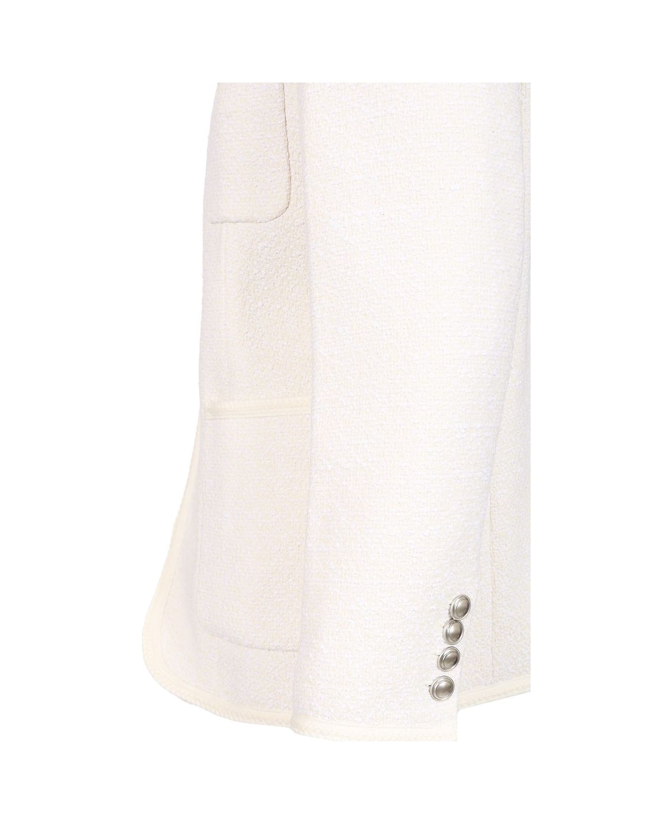Dunst Unisex Tweed Jacket - Ivory