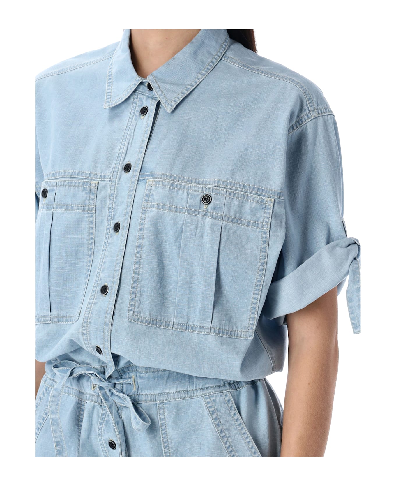 Marant Étoile Vally Short Jumpsuit - LIGHT BLUE