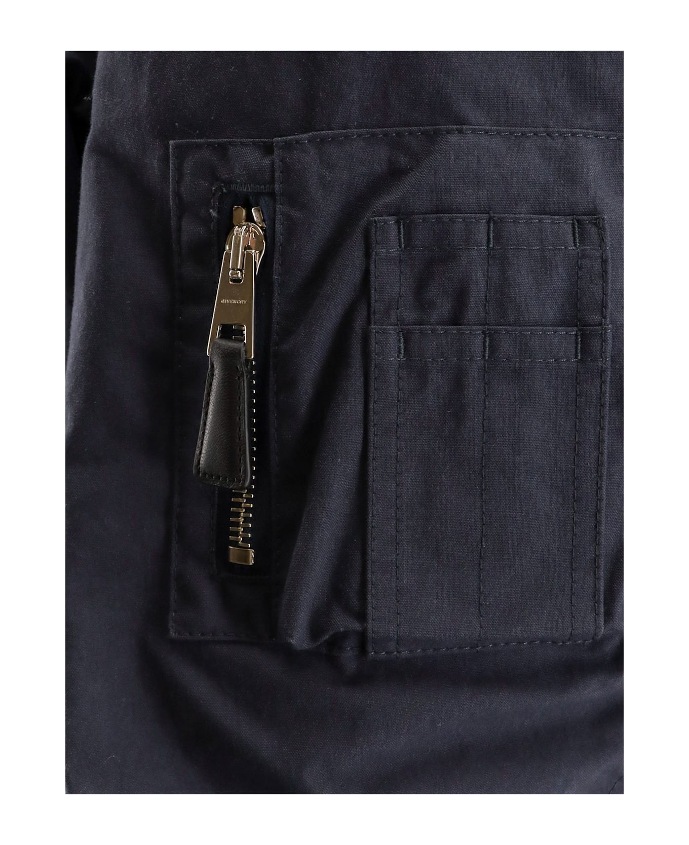 Givenchy Cotton Blend Bomber Jacket - Blue ブレザー