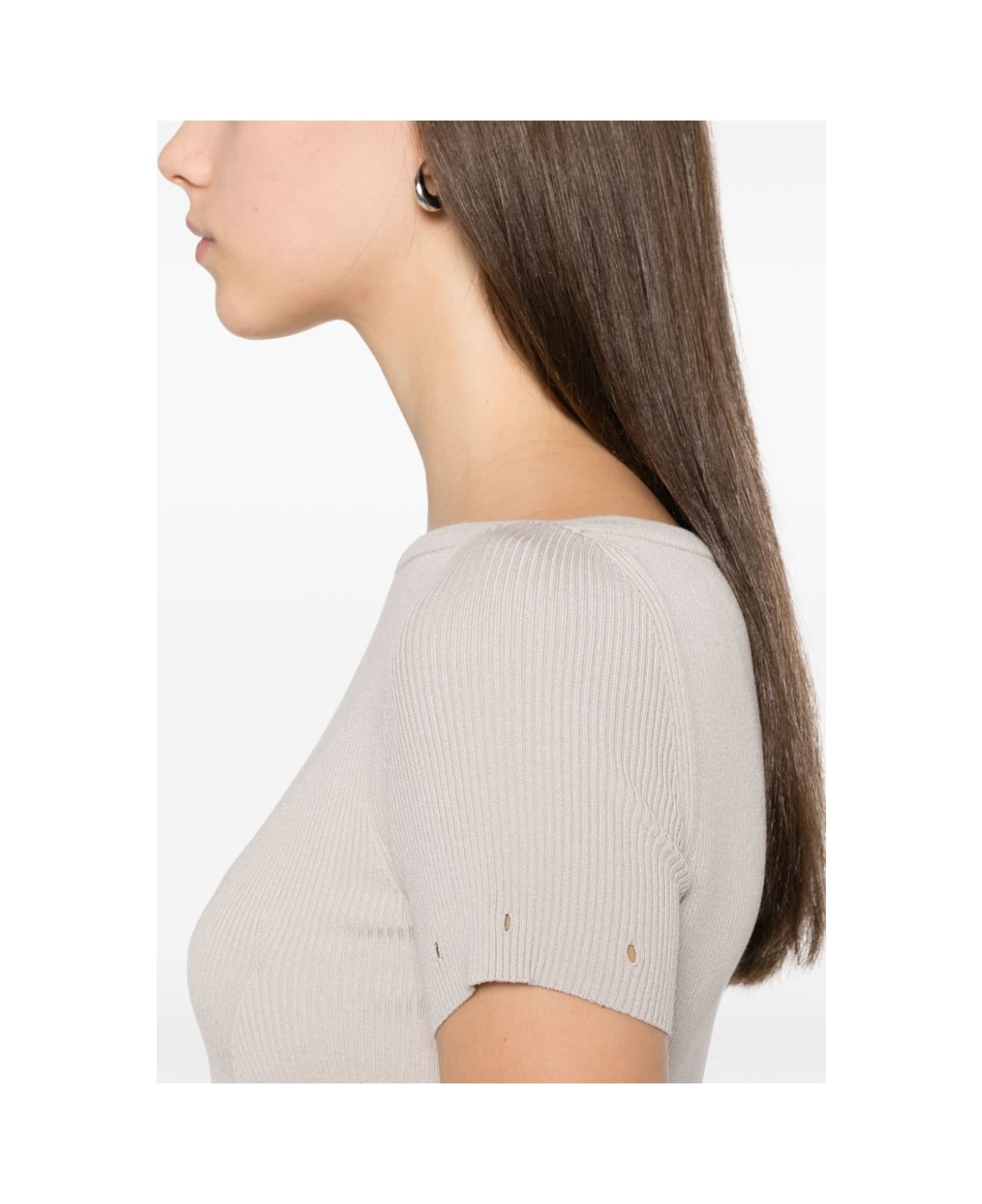 SportMax Knitted Long Dress - Dove Grey