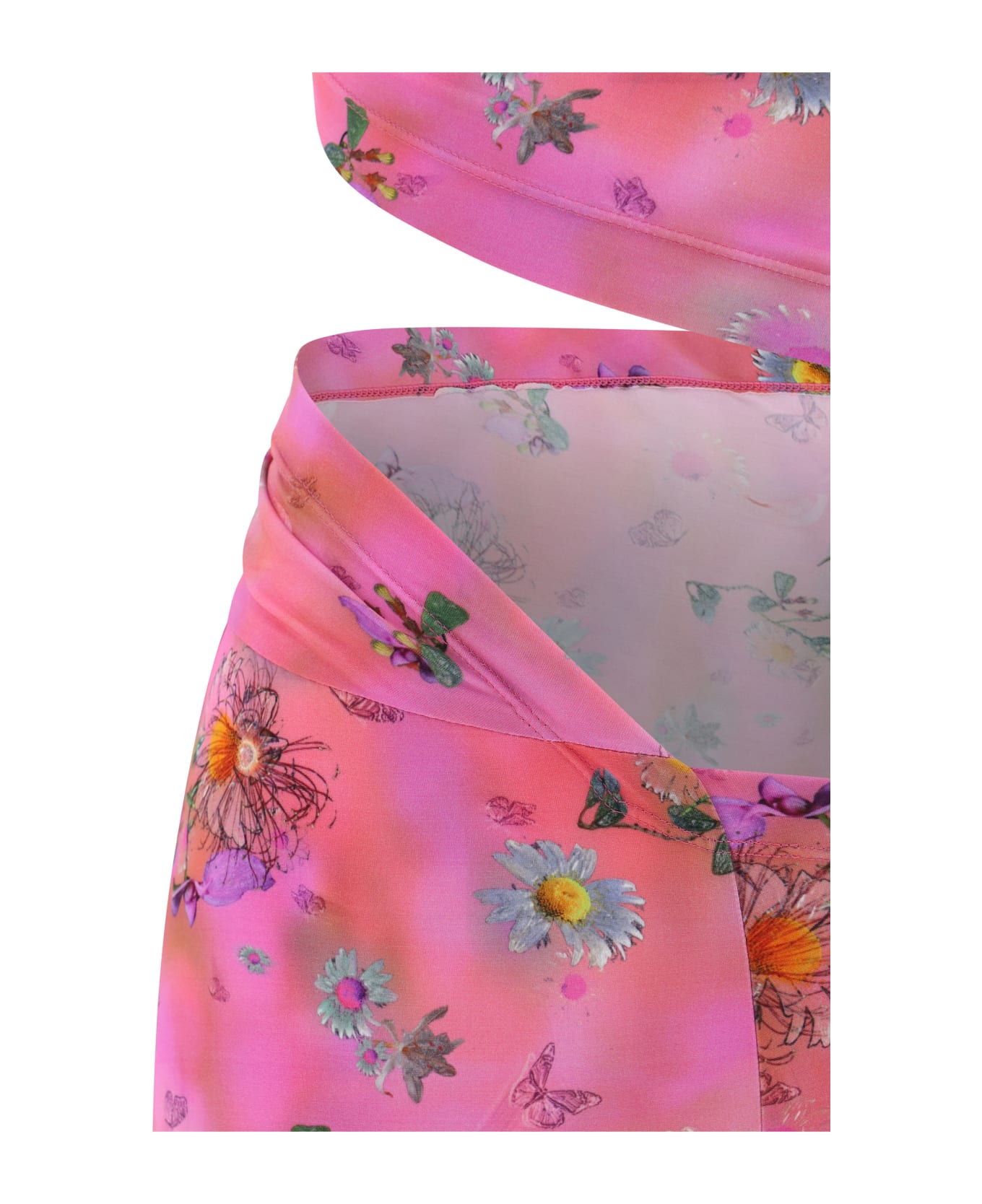Maccapani Jumpsuit Dress - Stampa Fondo Rosa