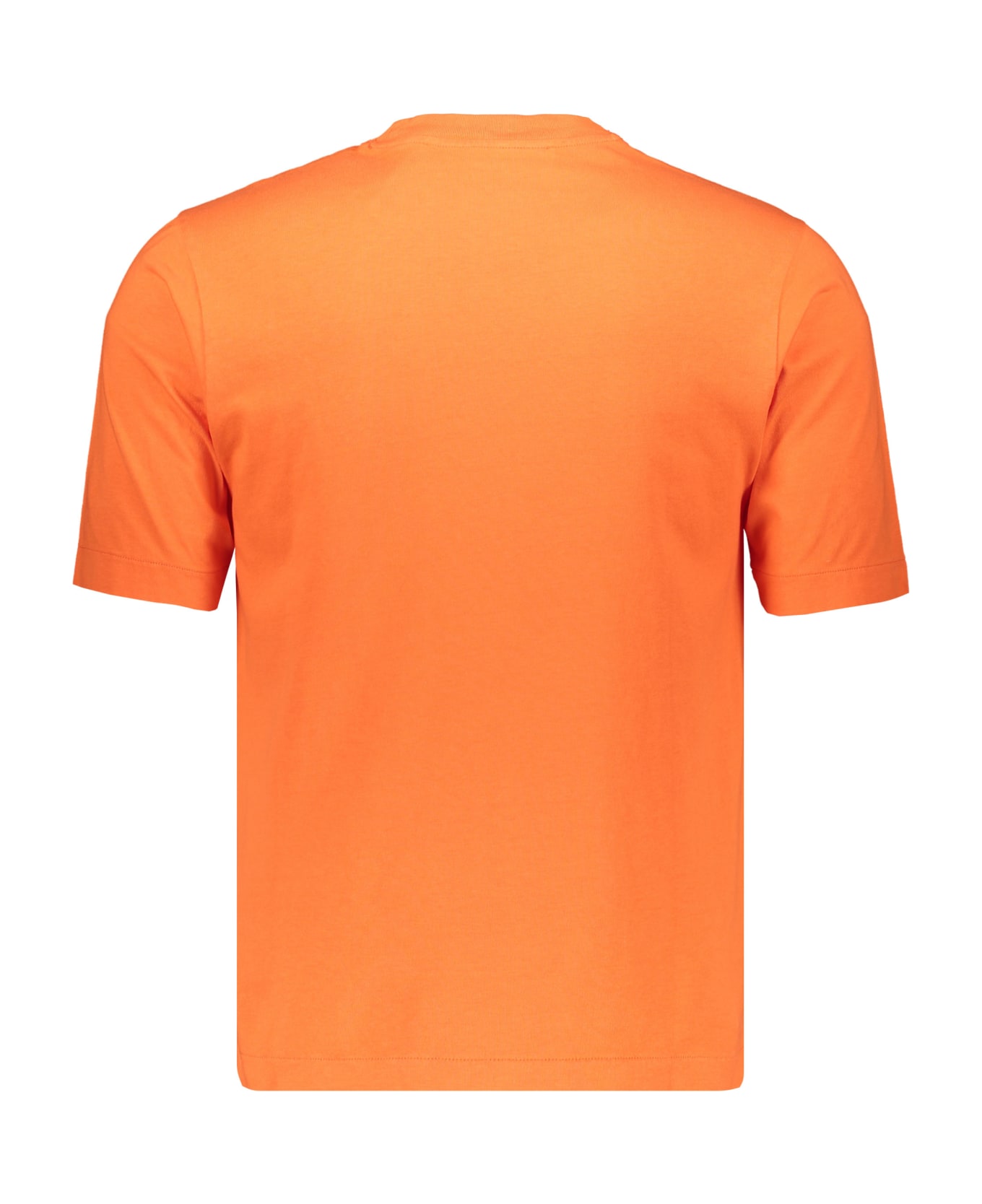 Off-White Logo Cotton T-shirt - Orange