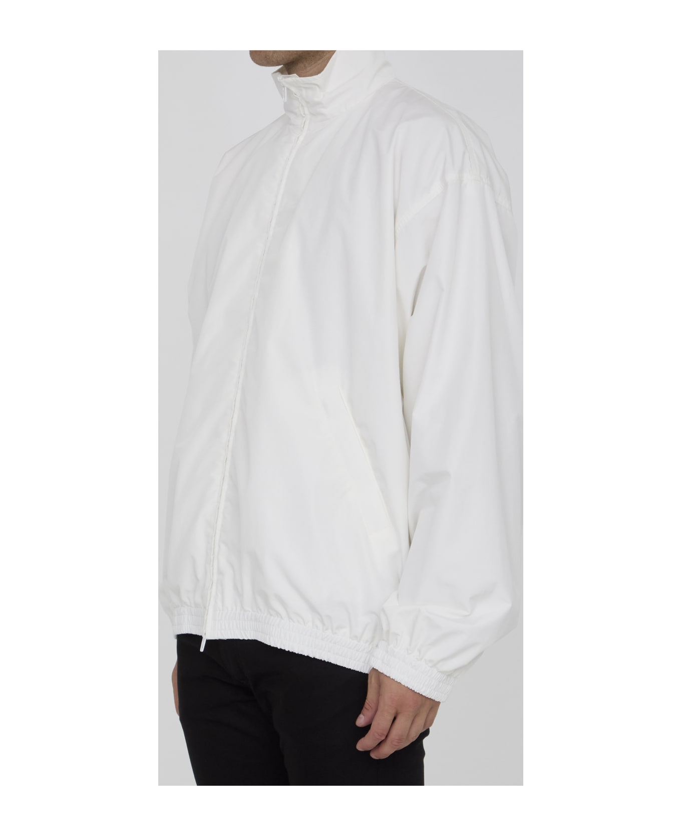 Balenciaga New Tape Type Track Jacket - WHITE