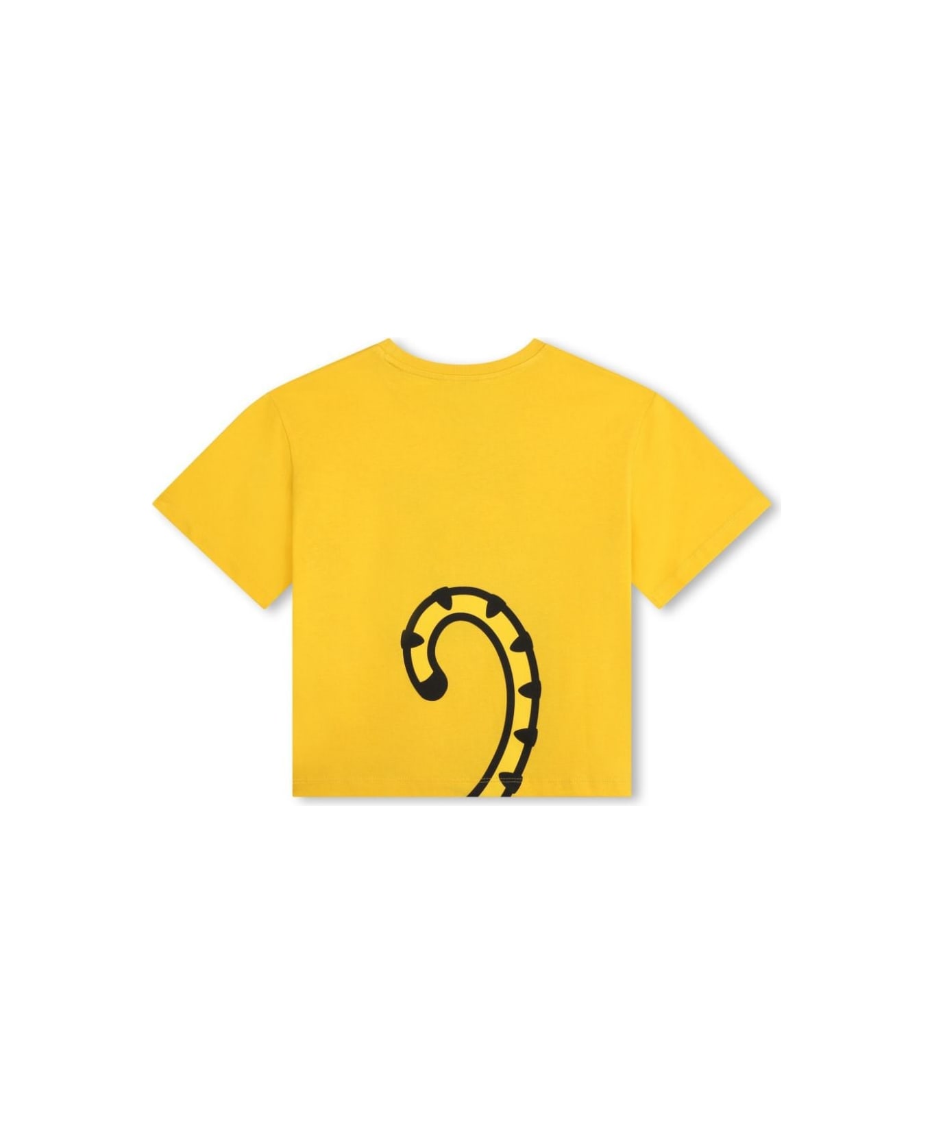 Kenzo Kids T-shirt Con Stampa - Yellow
