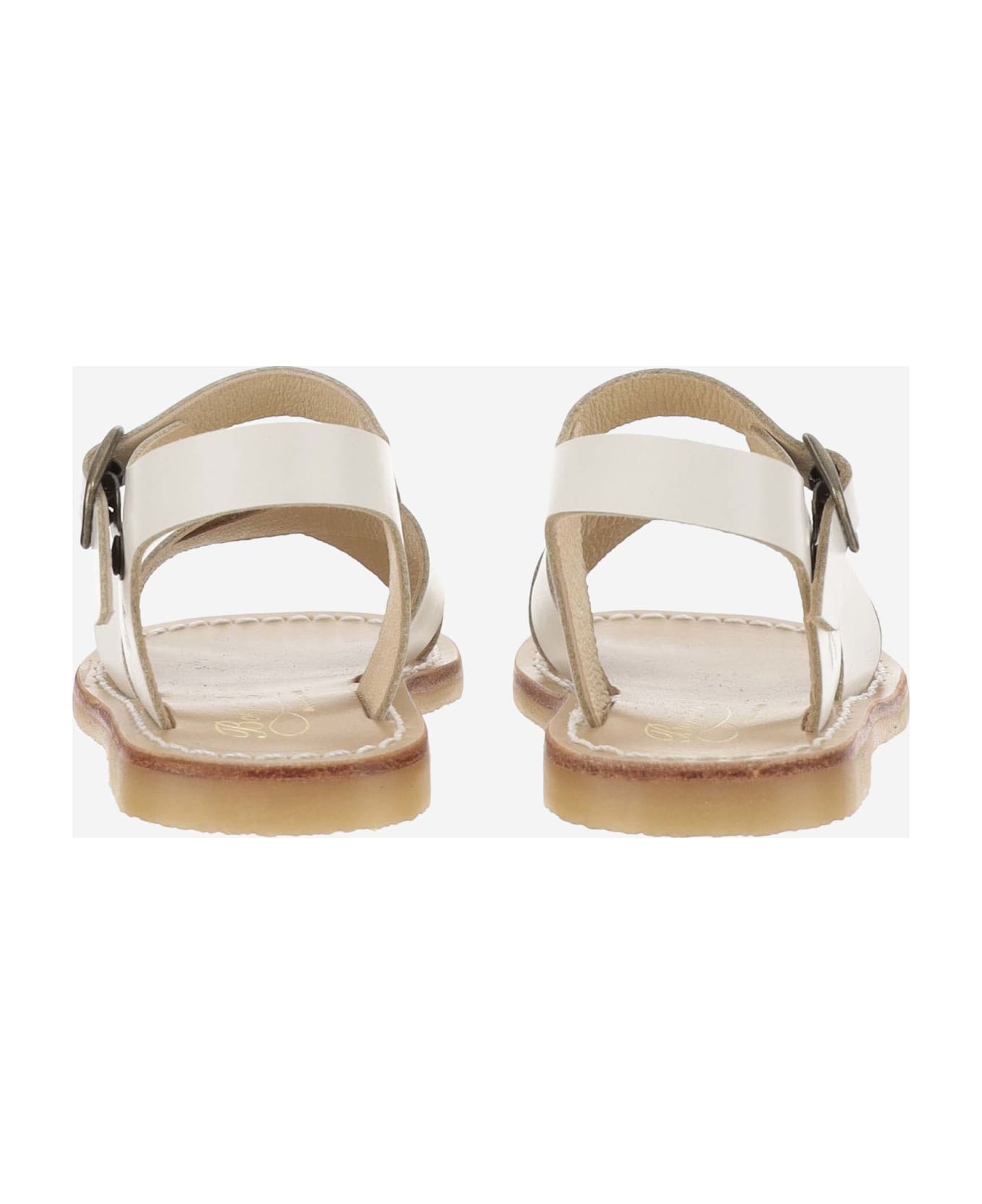 Bonpoint Leather Sandals - White