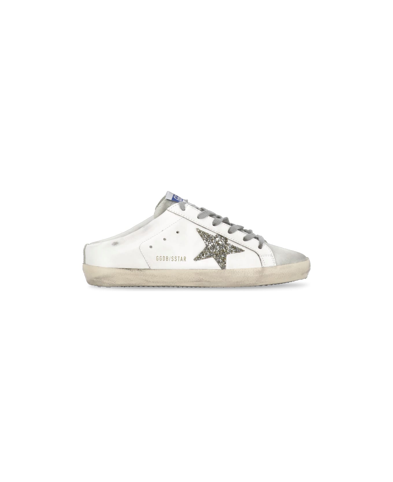 Golden Goose Super-star Leather Mules - White