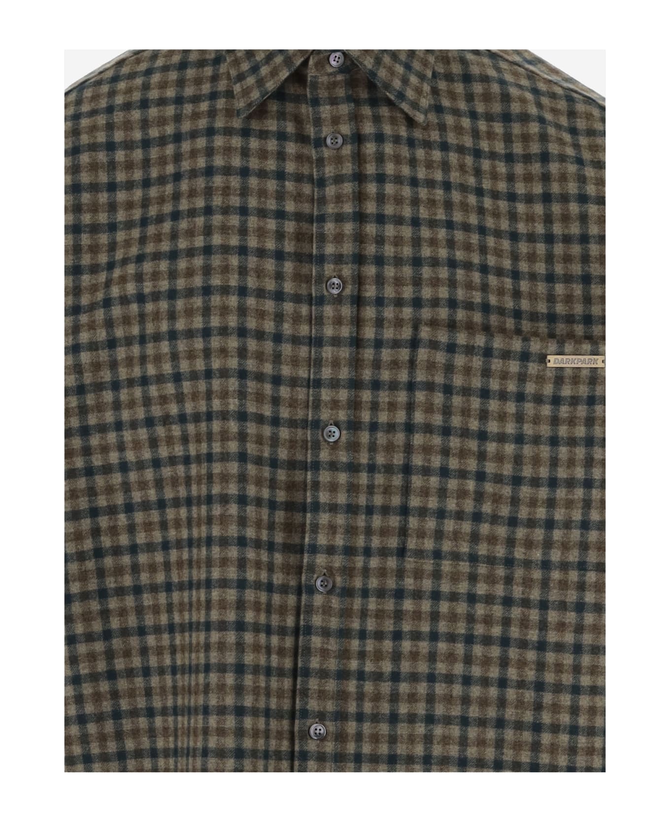 DARKPARK Wool Blend Shirt With Check Pattern - Red