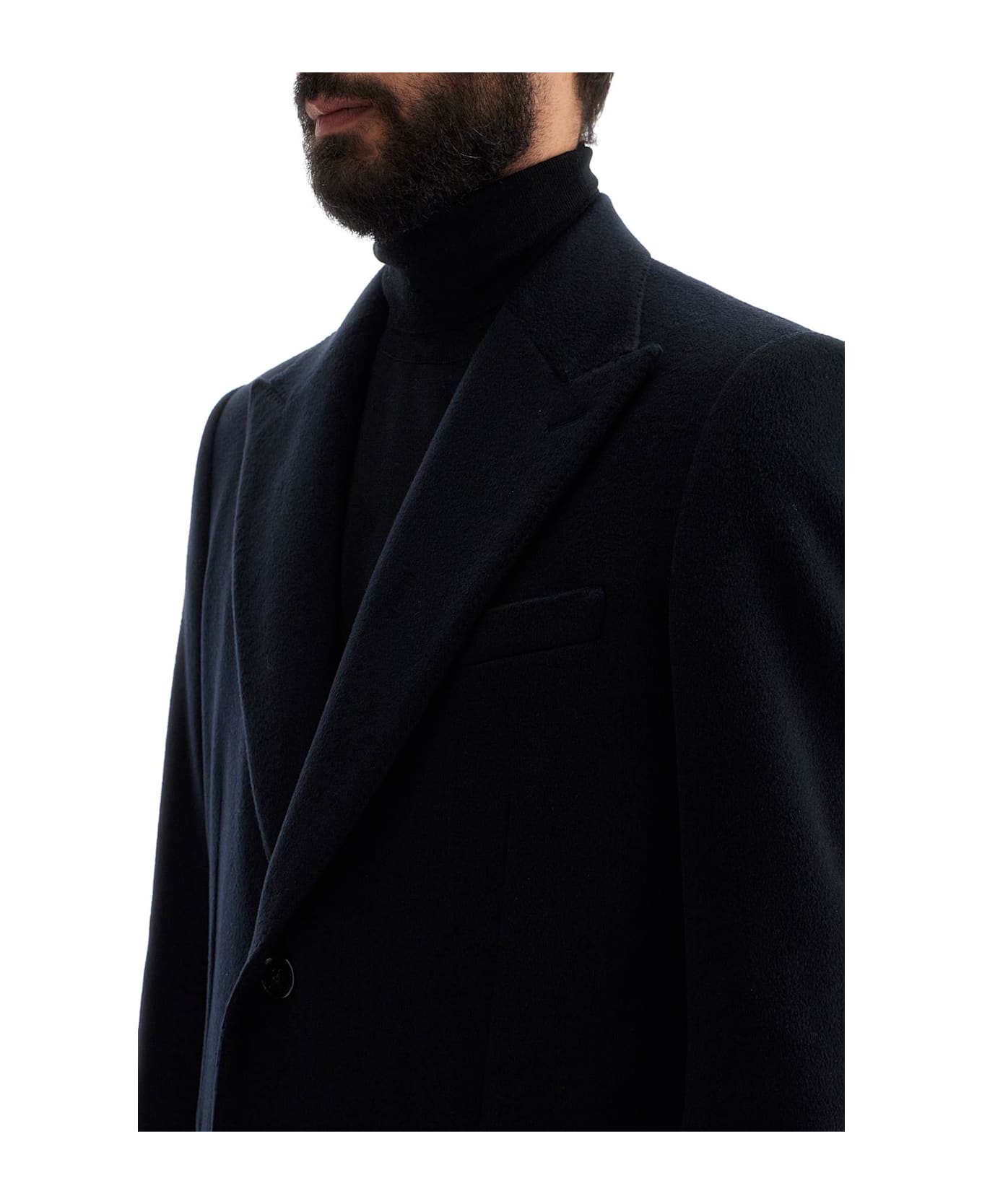 Dolce & Gabbana Single-breasted Coat - BLU SCURISSIMO 1 (Blue) コート
