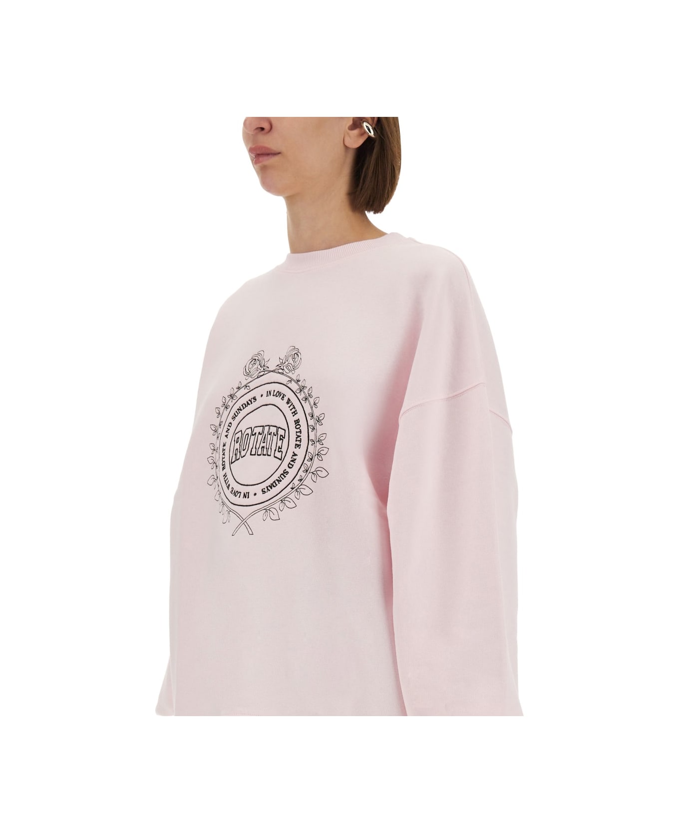Rotate by Birger Christensen Sweatshirt With Logo - PINK