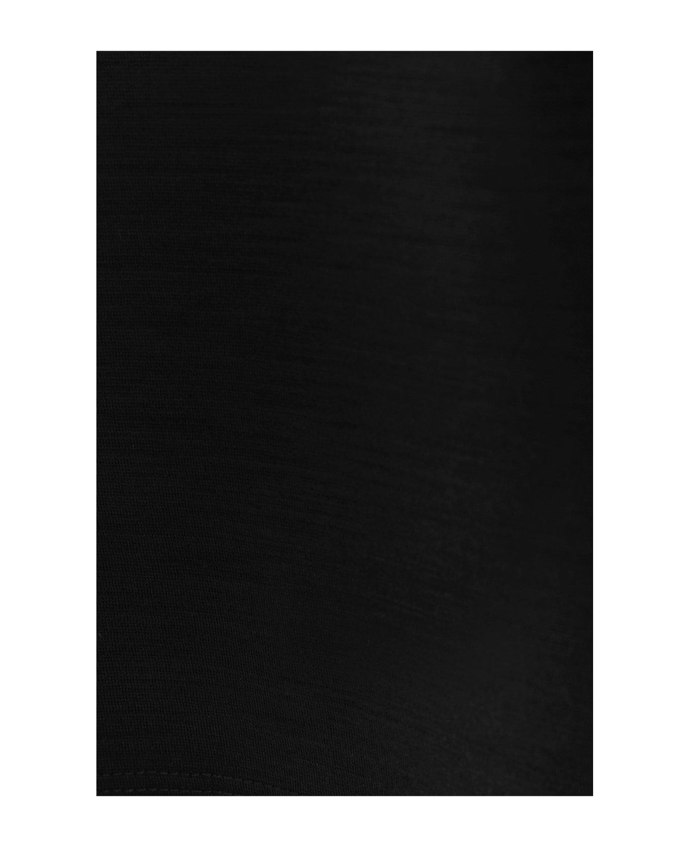 Max Mara Zip Detailed Crewneck - Black