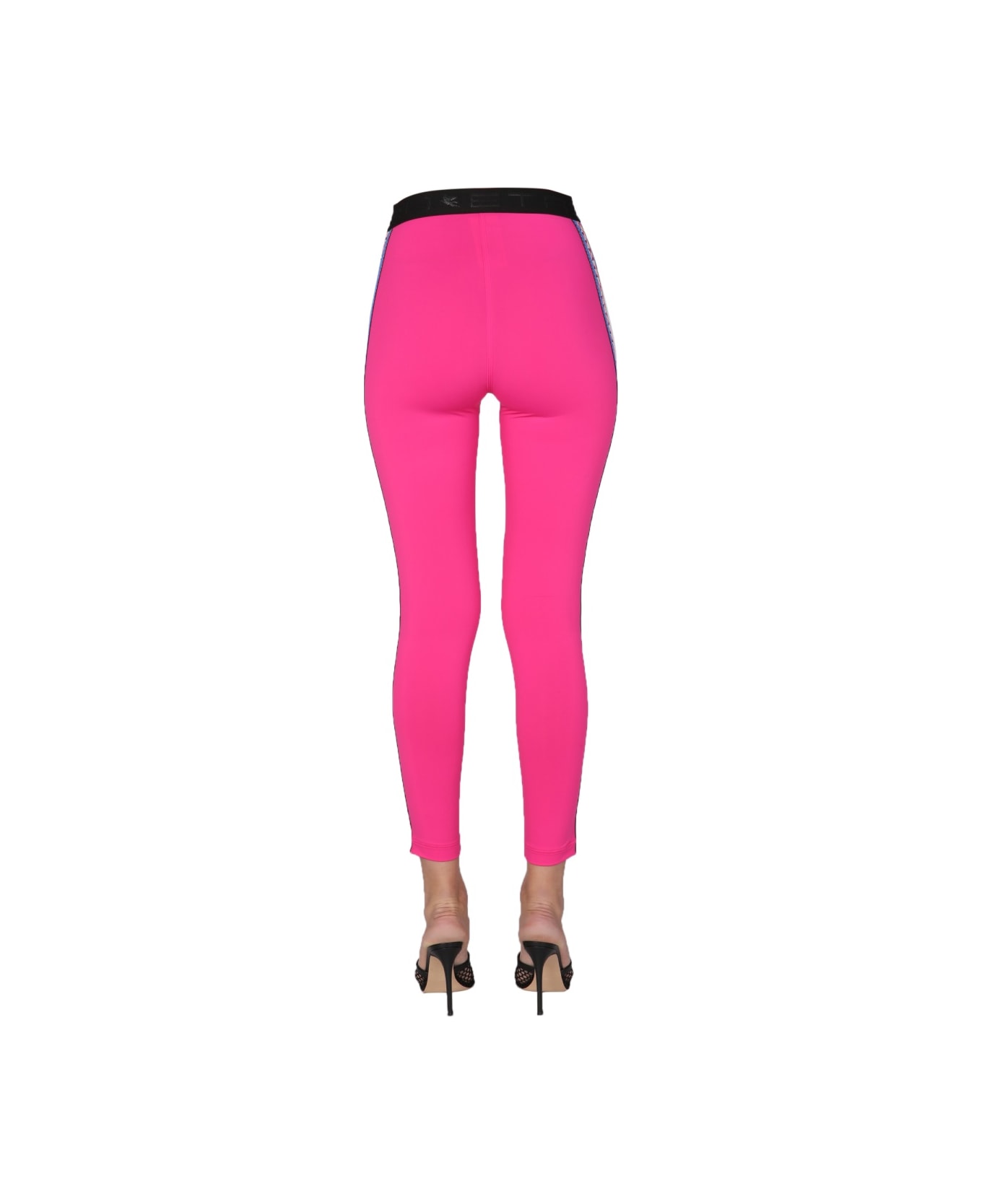 Etro Leggings With Logo - PINK