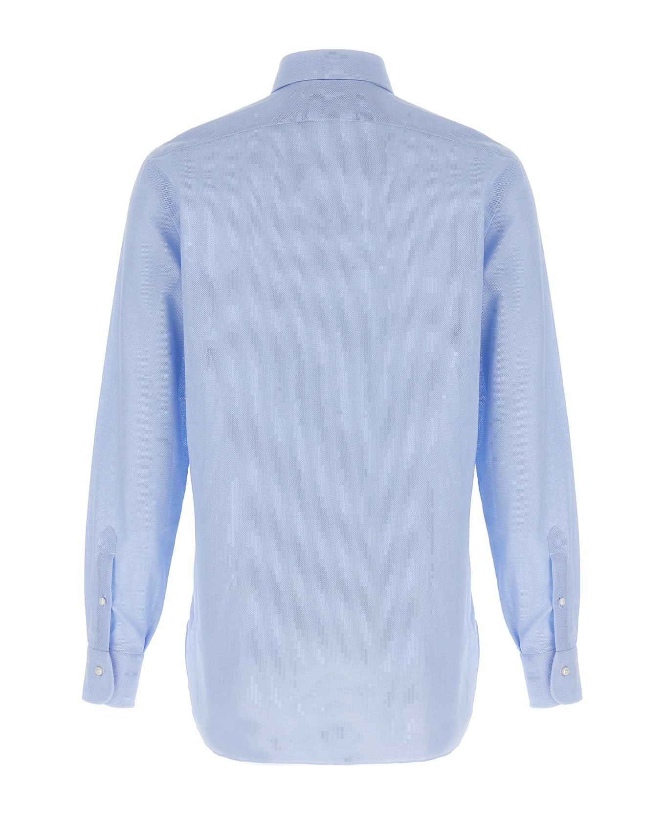 Barba Napoli Honeycomb Shirt - Light Blue
