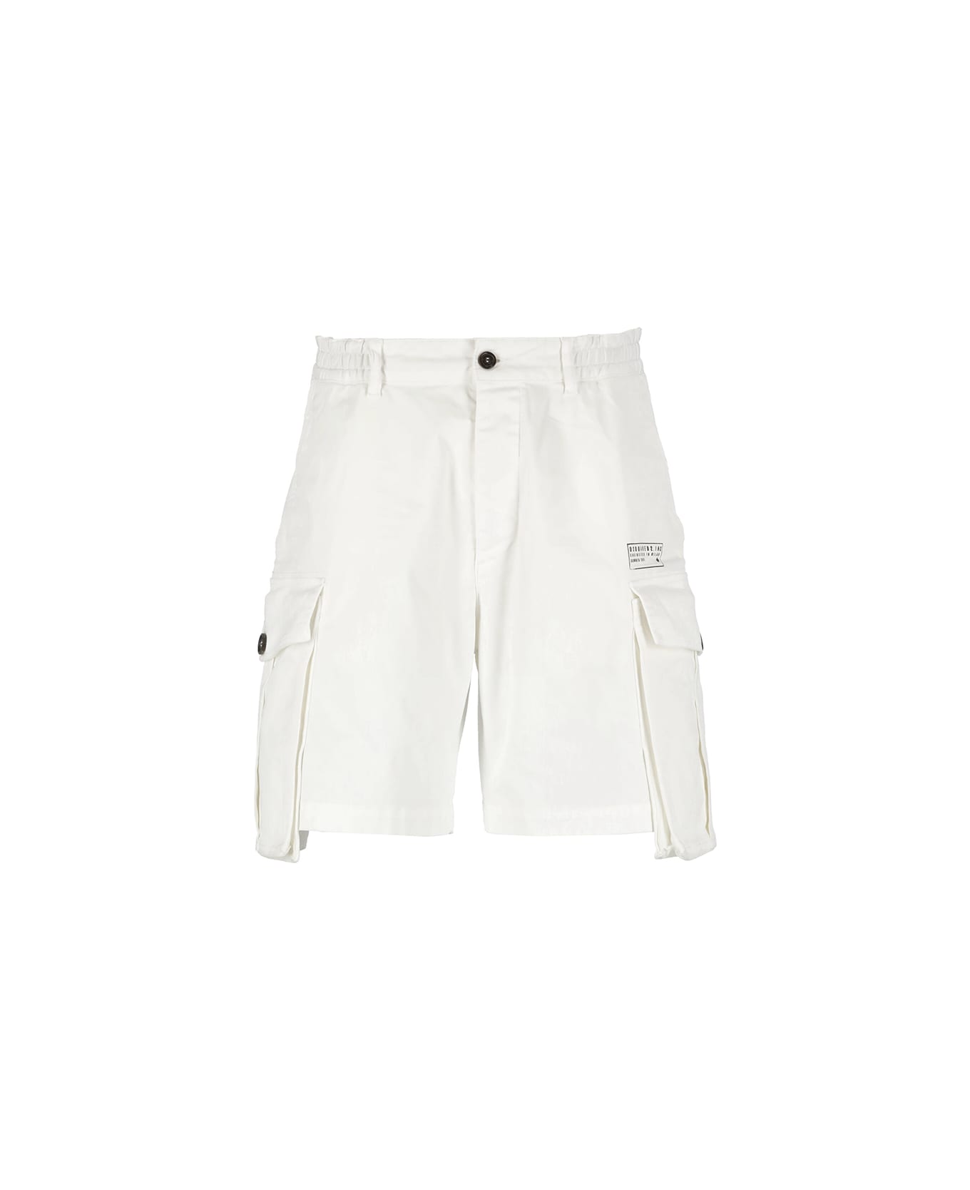 Dsquared2 Cotton Cargo Shorts - White